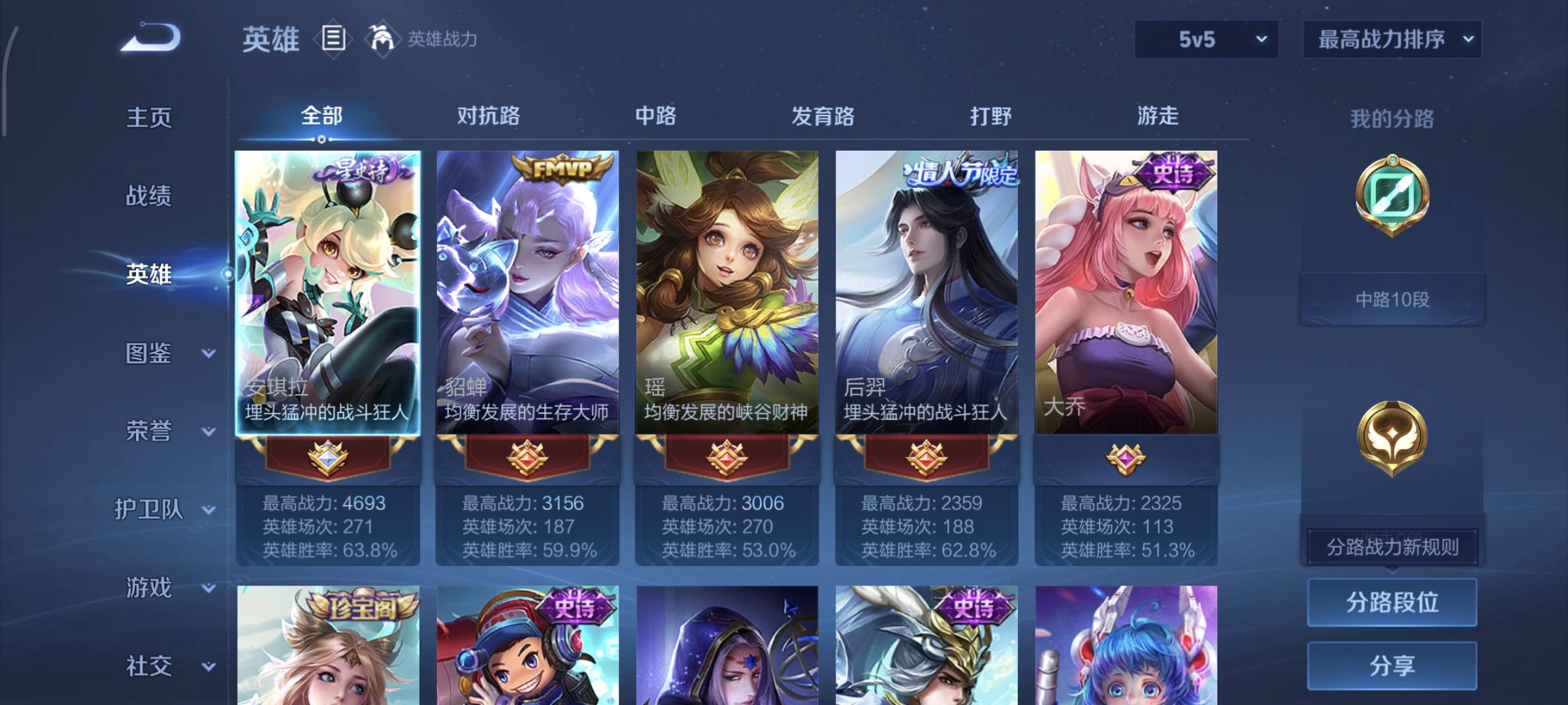 WZQM4135805王者荣耀账号详情图4