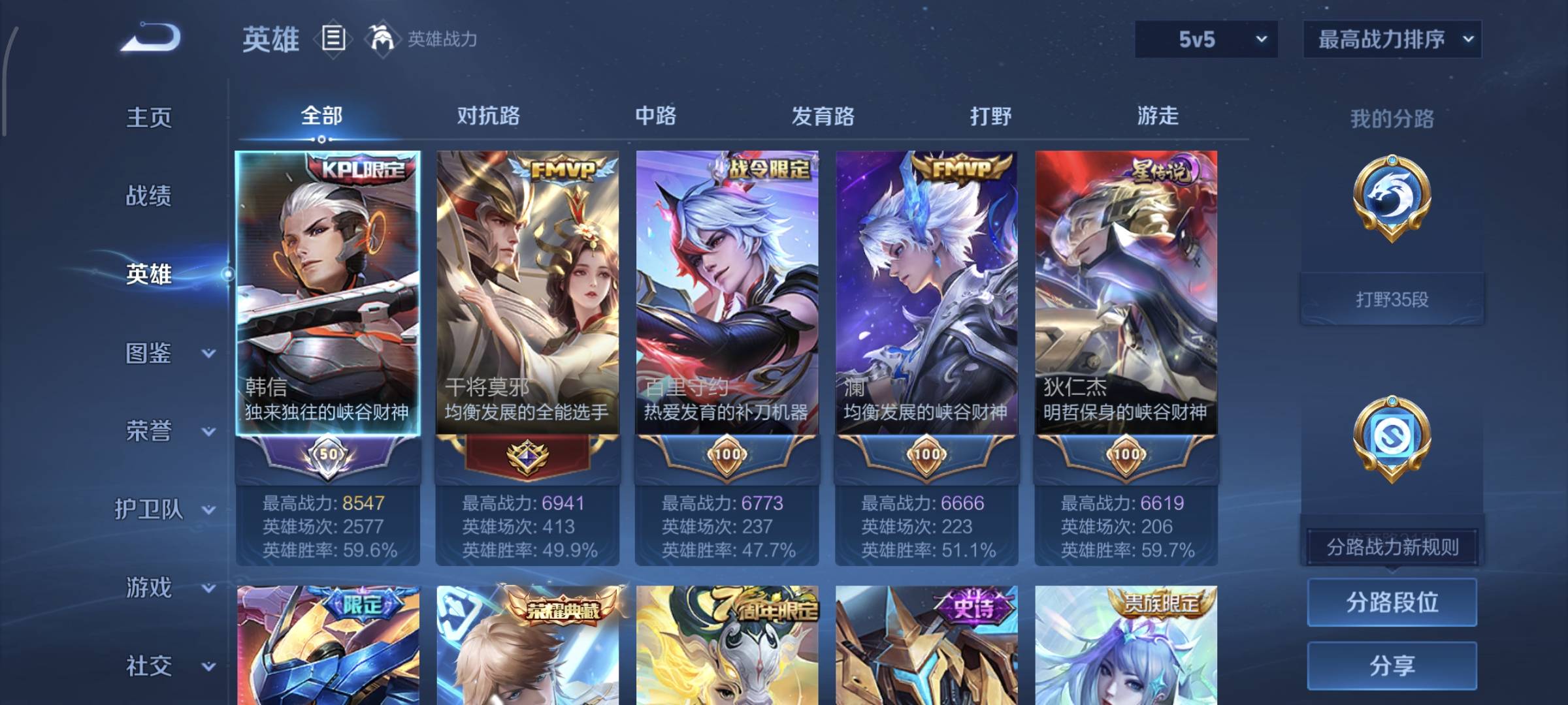 WZCMW4135970王者荣耀账号详情图4