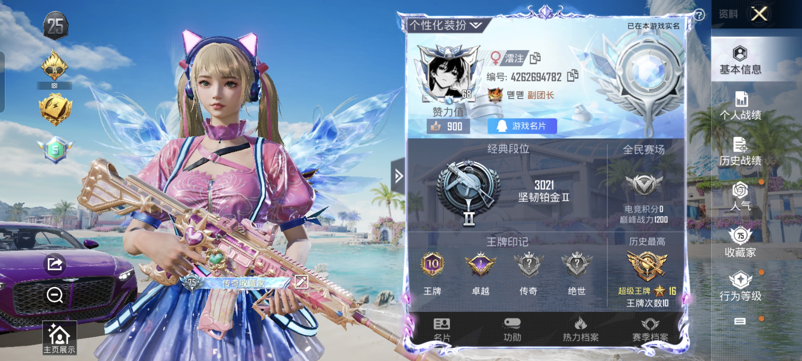HPCMW3312851和平精英账号详情图1