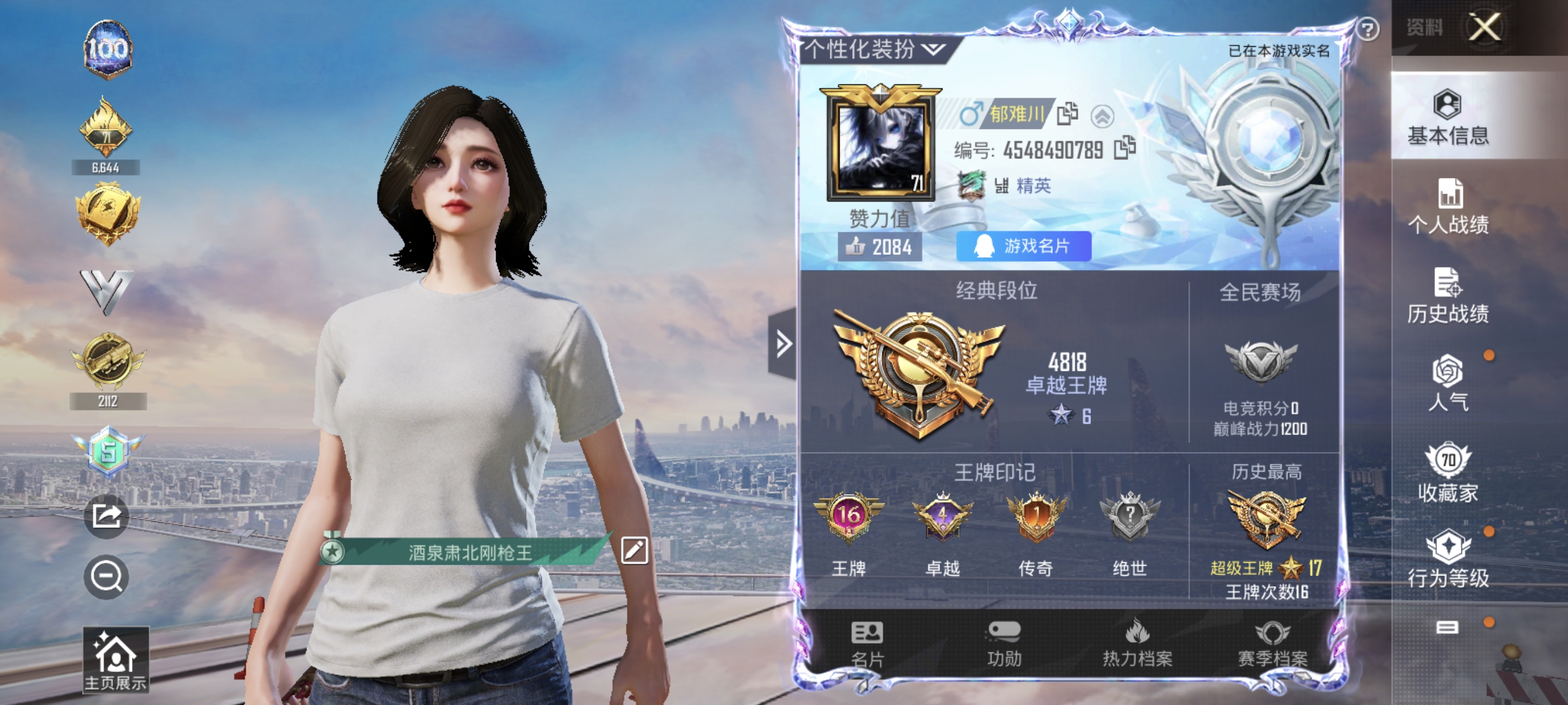HPCMW3312786和平精英账号详情图1
