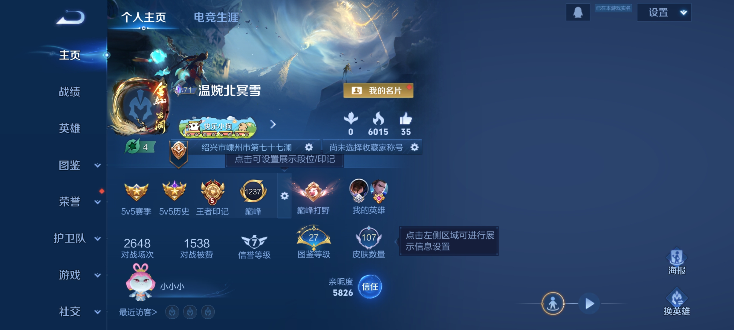 王者荣耀账号安卓QQ106英雄-107皮肤-【V5 10传说 107皮肤 106英雄】10传说，黄金射手座,地狱火,地狱