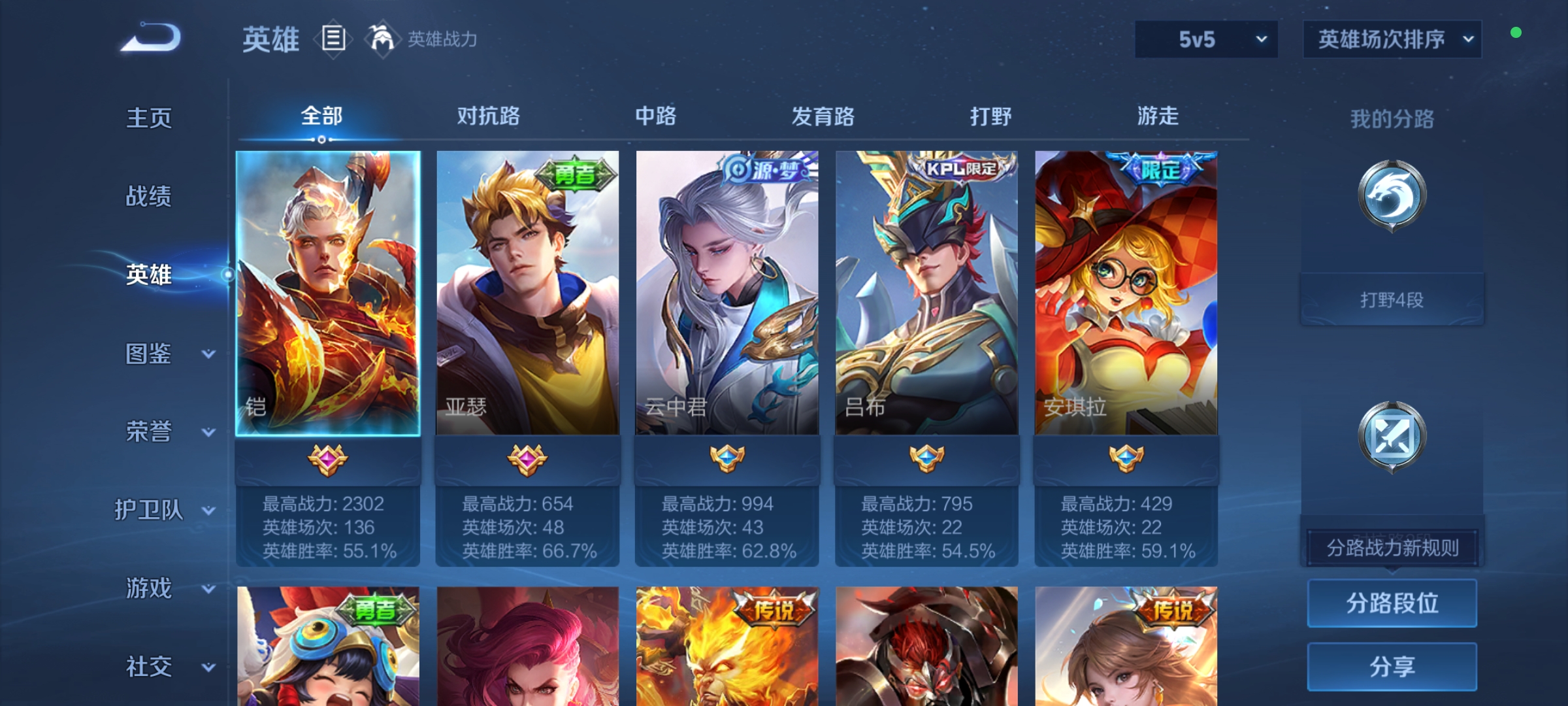 WZCMW4167464王者荣耀账号详情图2