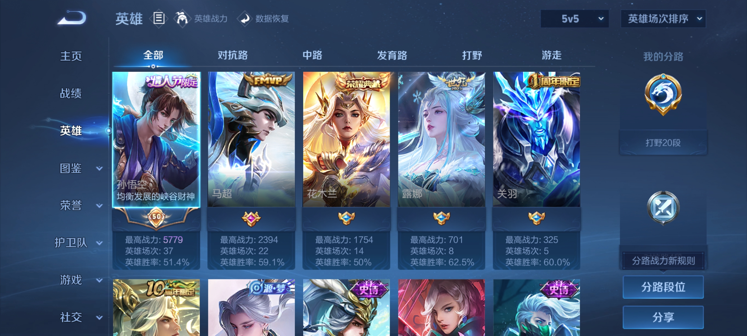 WZCMW4167574王者荣耀账号详情图2