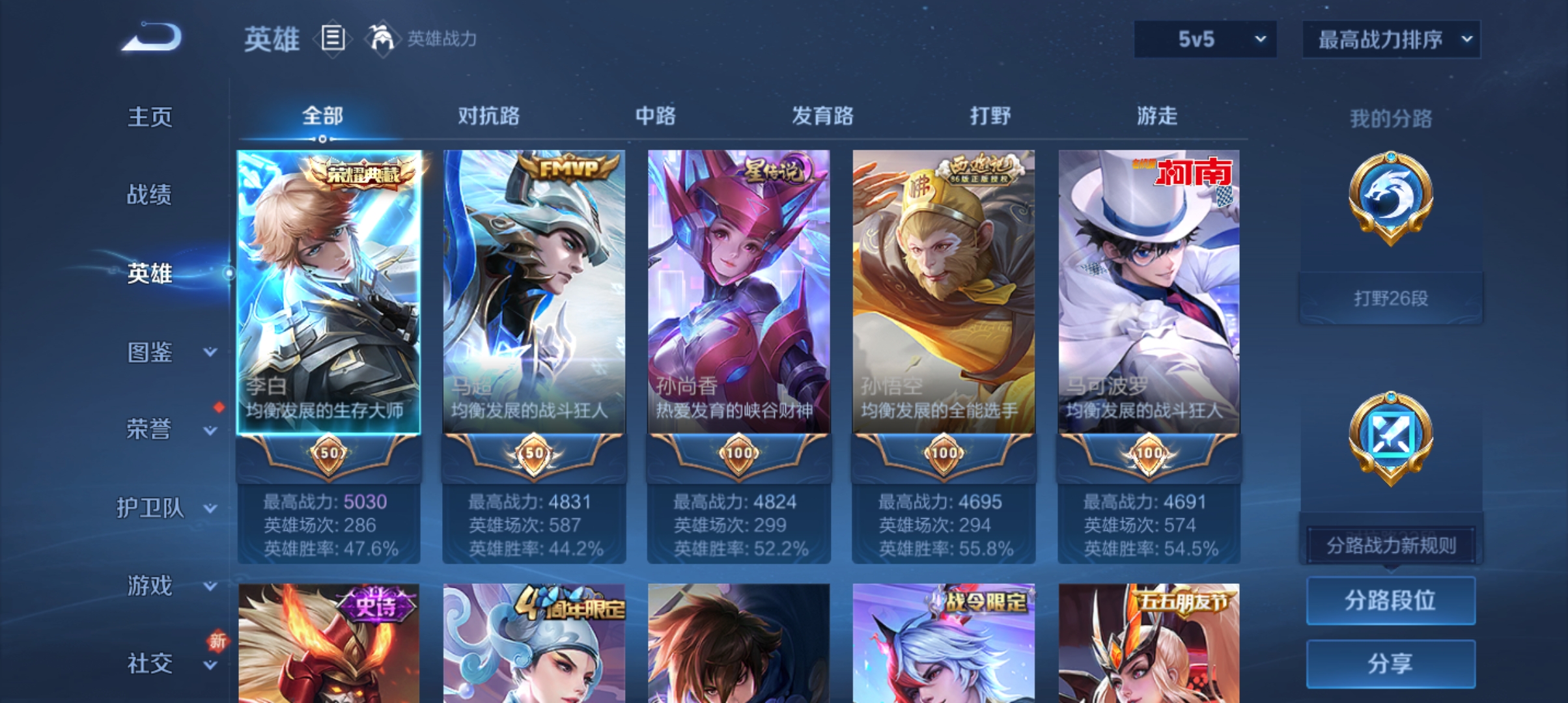 WZCMW3301549王者荣耀账号详情图2