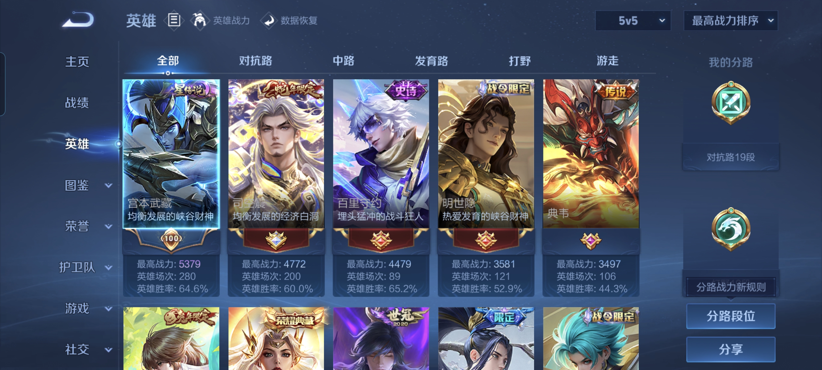 WZCMW4155950王者荣耀账号详情图3