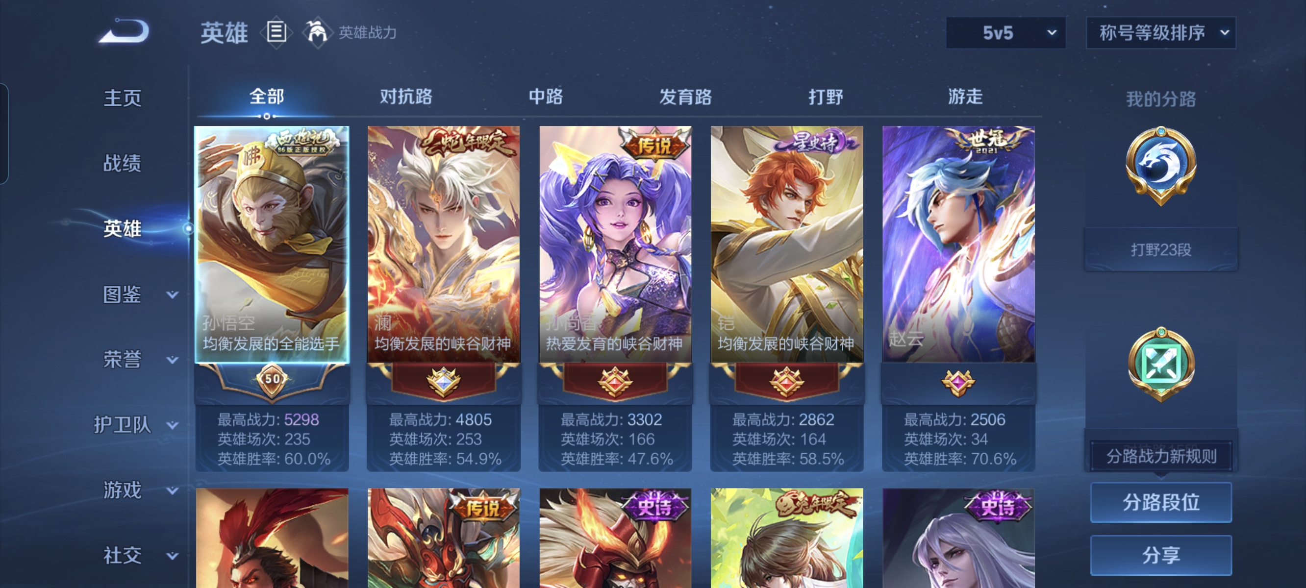 WZCMW3338215王者荣耀账号详情图3