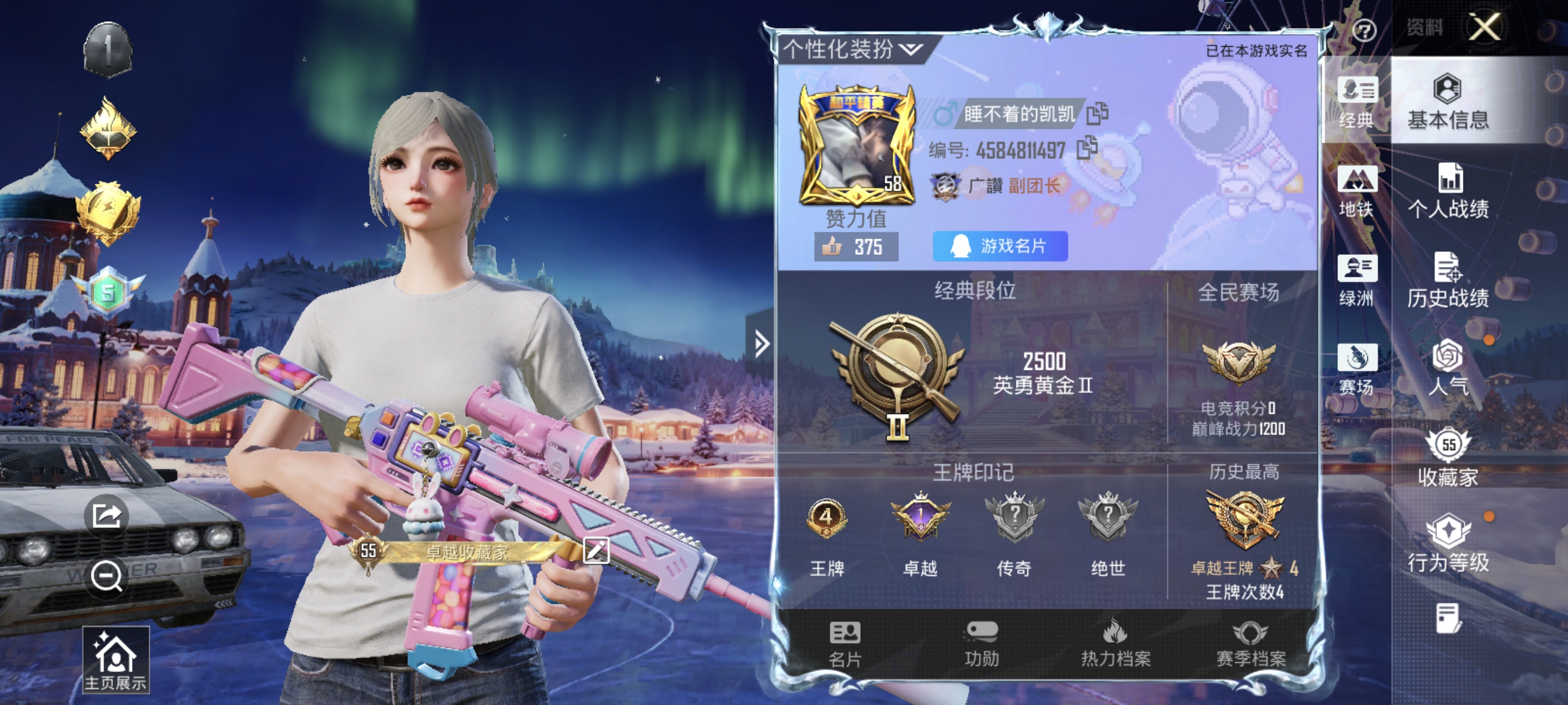 和平精英账号安卓QQ0载具-130套装-171枪皮-套装-金耀舞者,套装-海盐物语,套装-暗夜鎏金,套装-老实芭蕉,角色