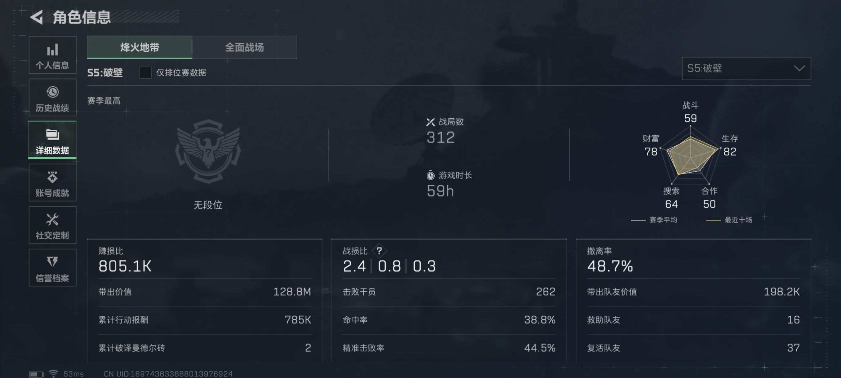 SJZCMW331536三角洲行动账号详情图2