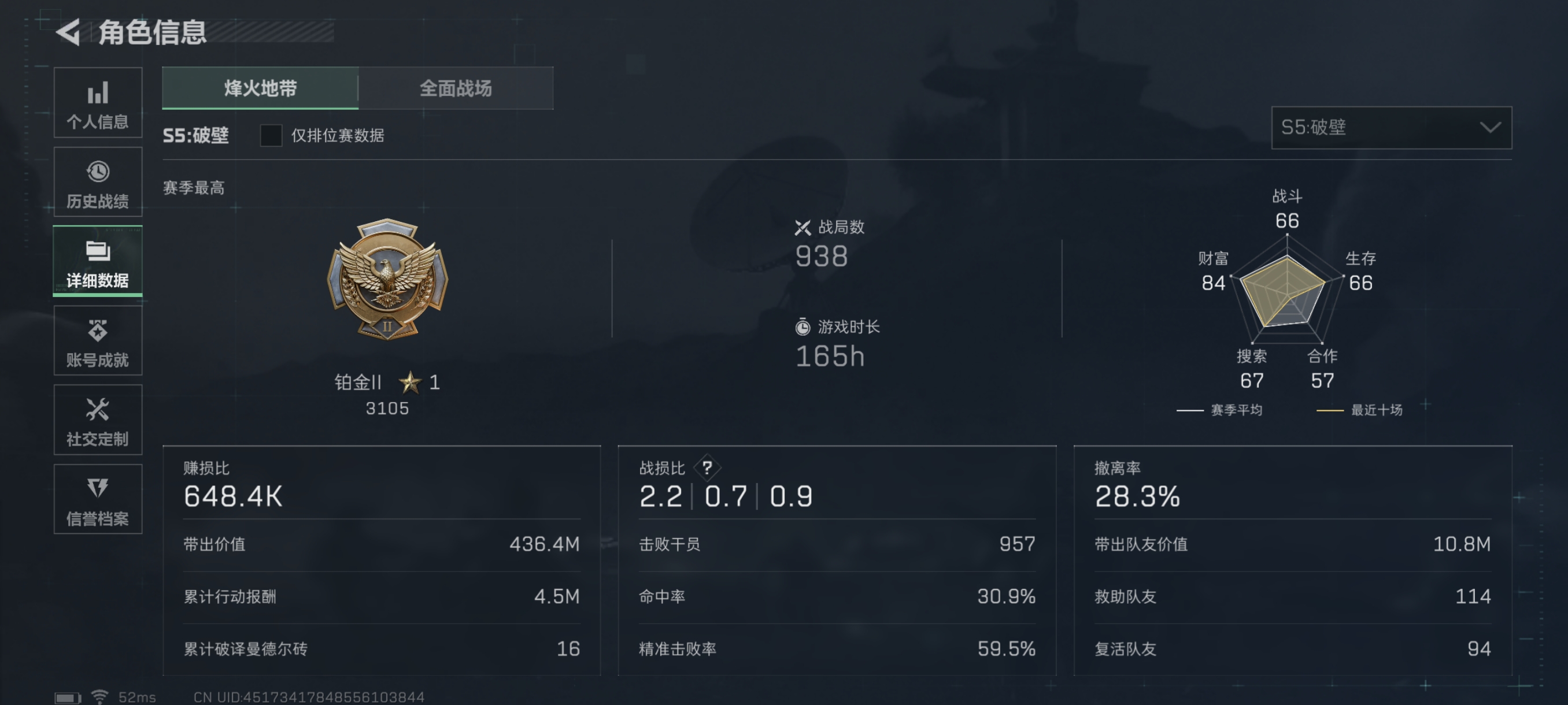 SJZCMW332460三角洲行动账号详情图4