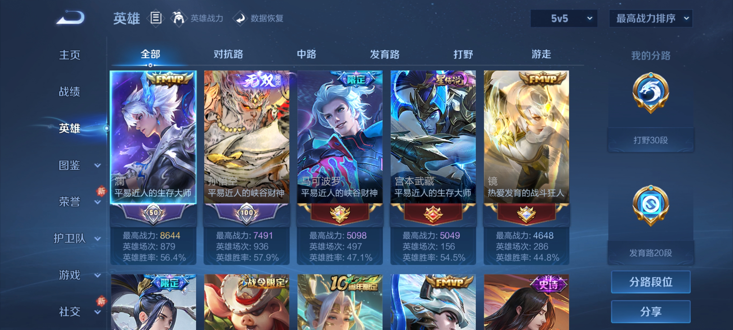 WZCMW4153877王者荣耀账号详情图3