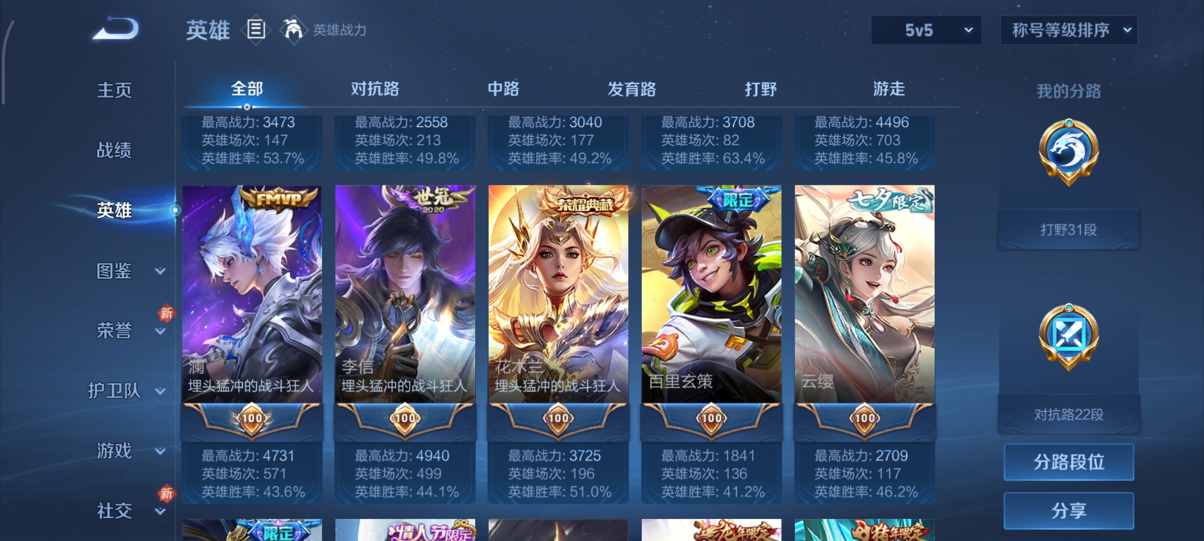 WZCMW490990王者荣耀账号详情图5