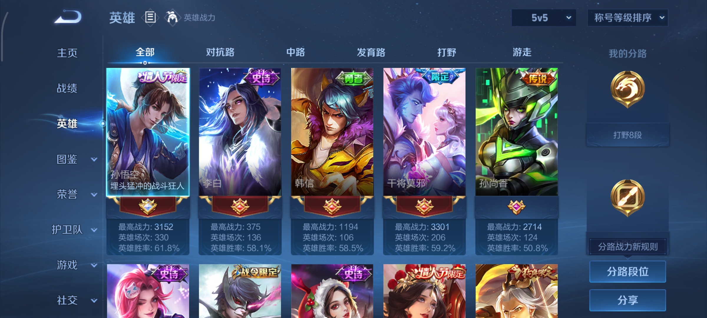 WZCMW3441655王者荣耀账号详情图3