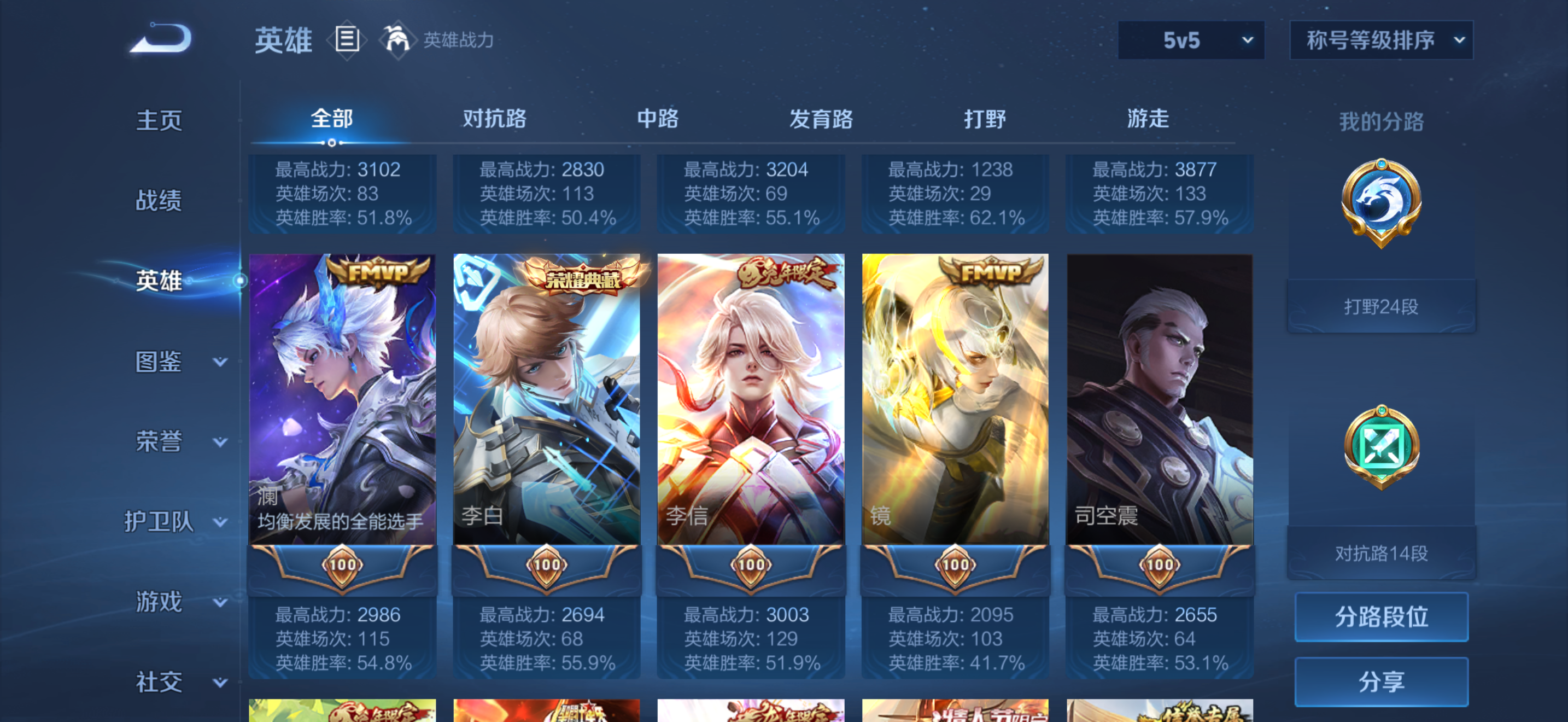 WZCMW4155923王者荣耀账号详情图5