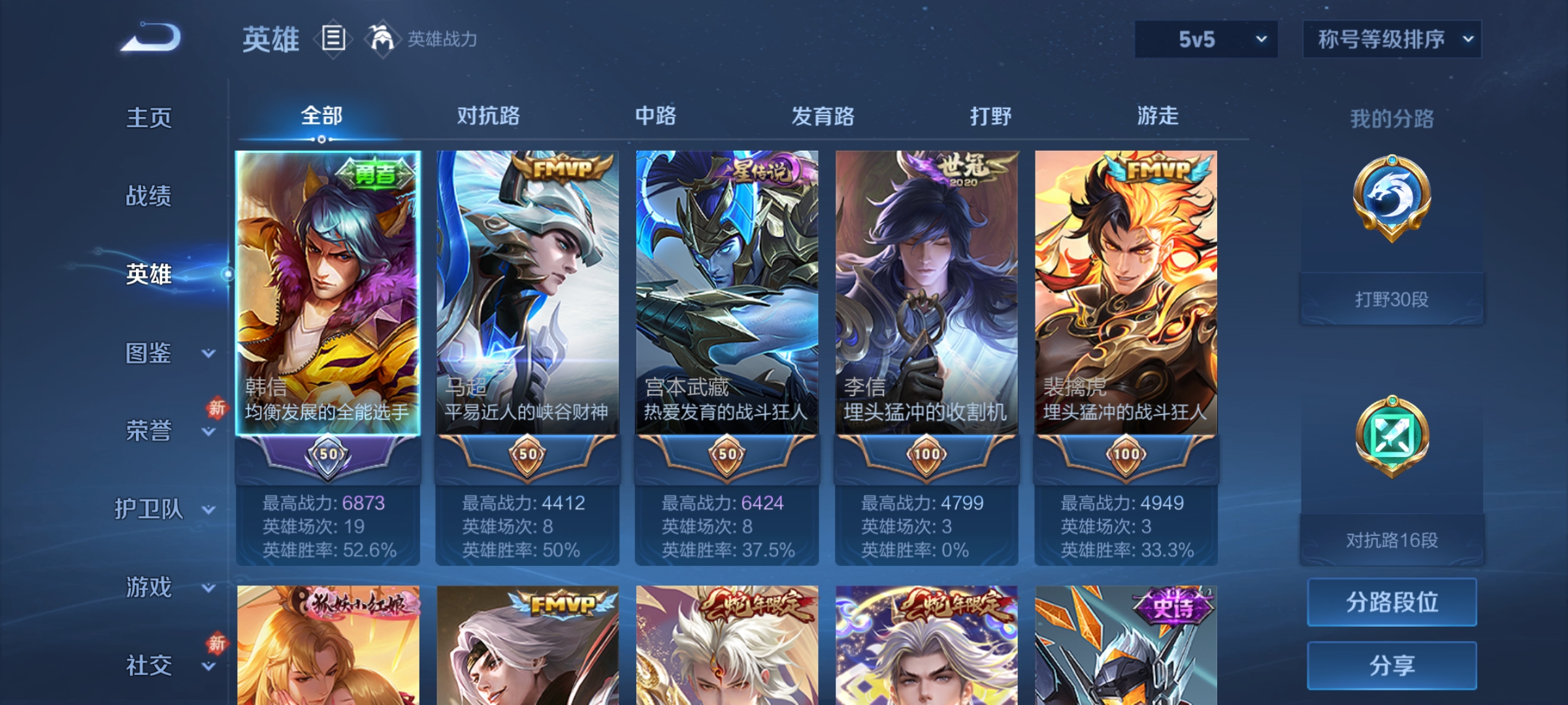 WZCMW4150031王者荣耀账号详情图3