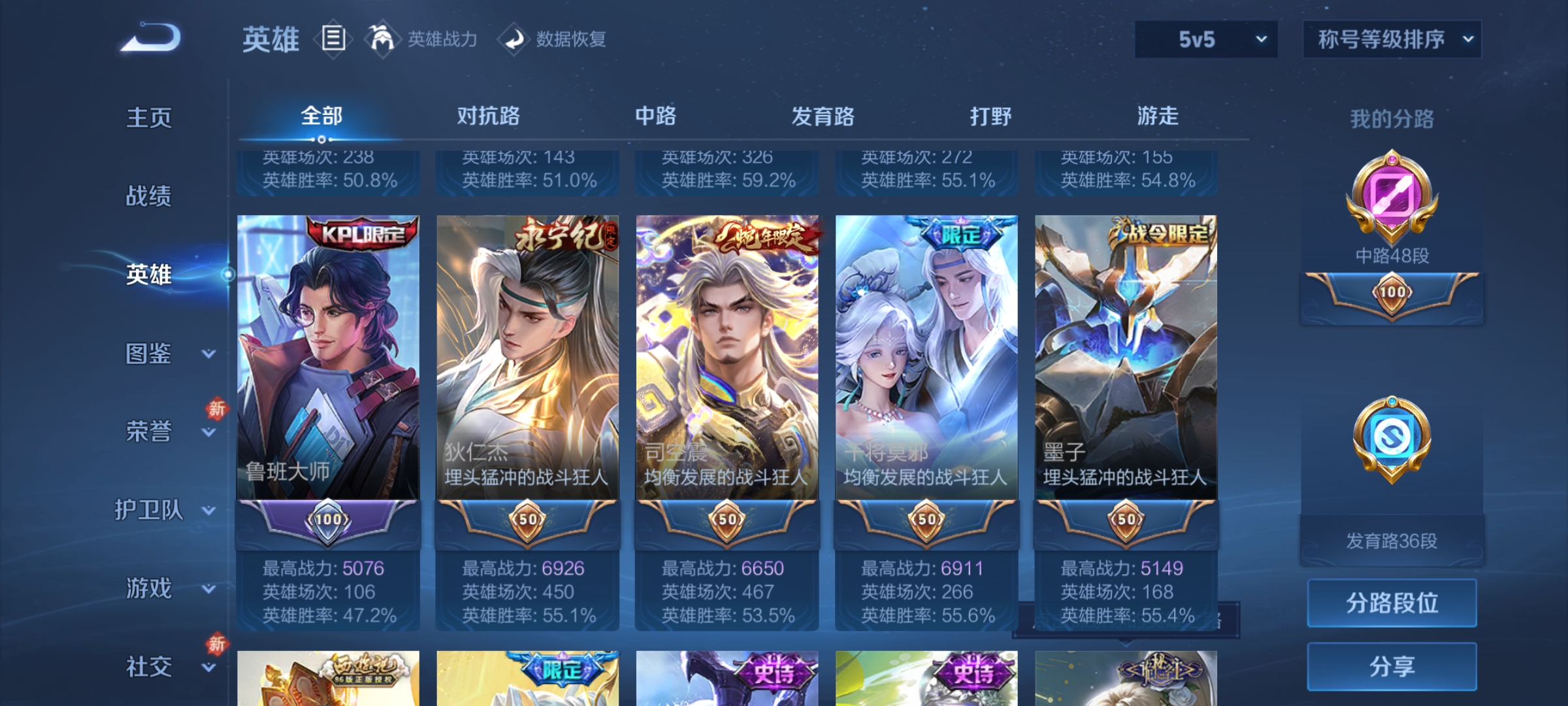 WZCMW4153886王者荣耀账号详情图5