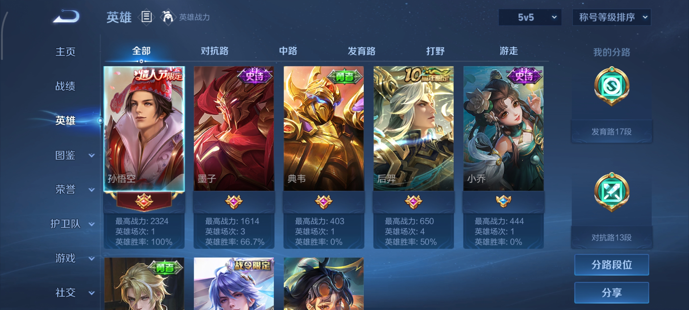 WZCMW3426092王者荣耀账号详情图3