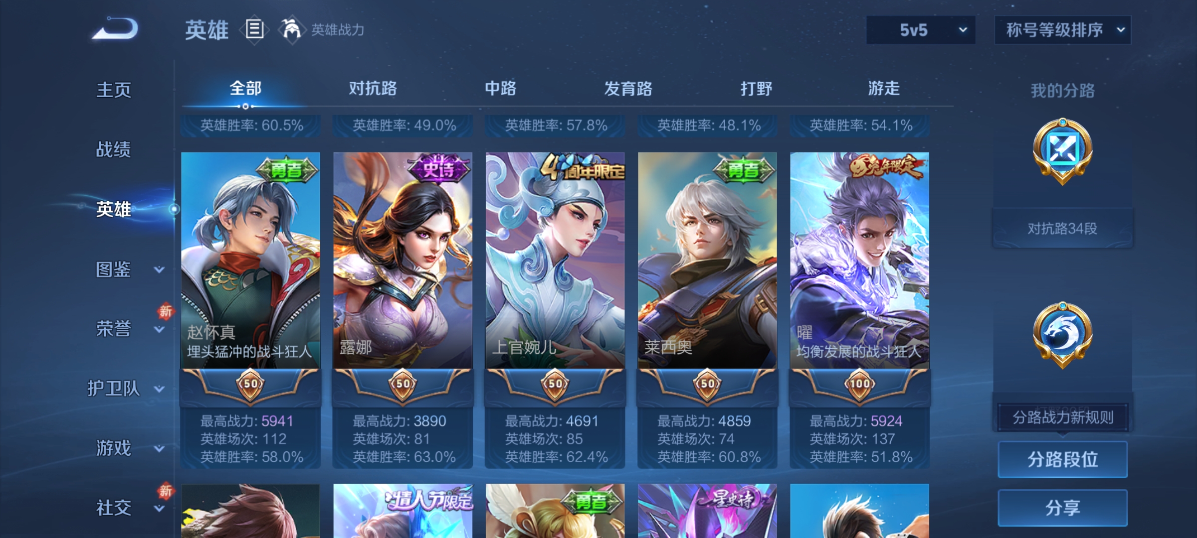 WZCMW4150047王者荣耀账号详情图4