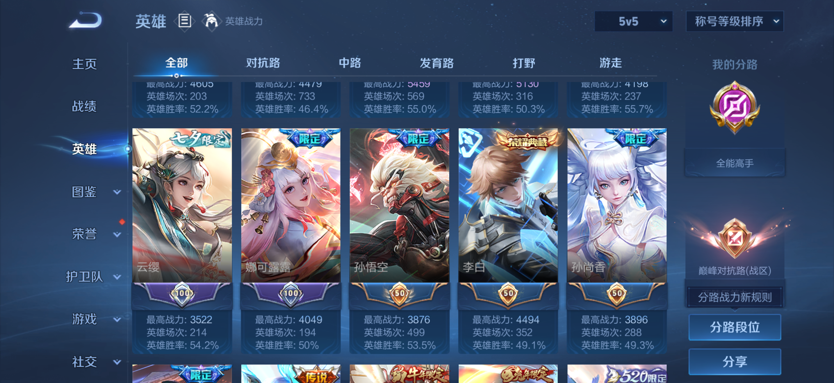 WZCMW4118454王者荣耀账号详情图4