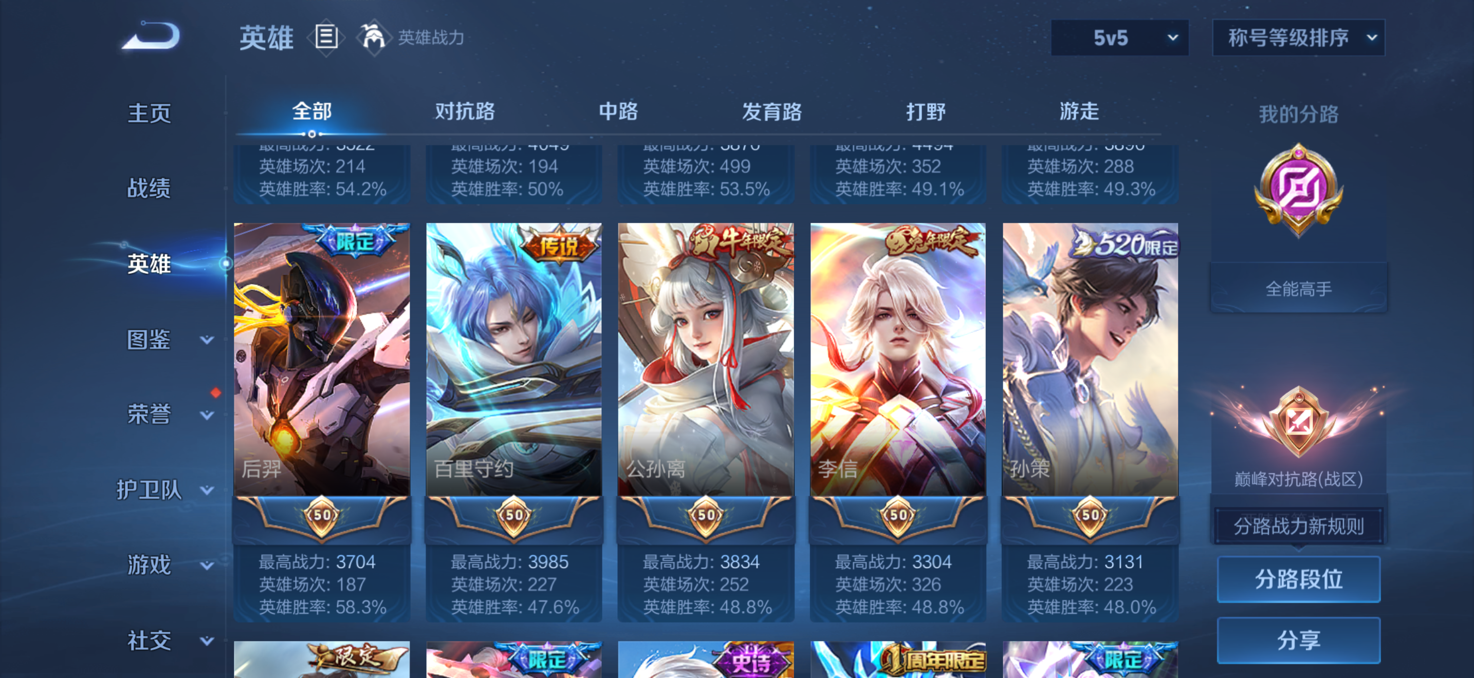 WZCMW4118454王者荣耀账号详情图5