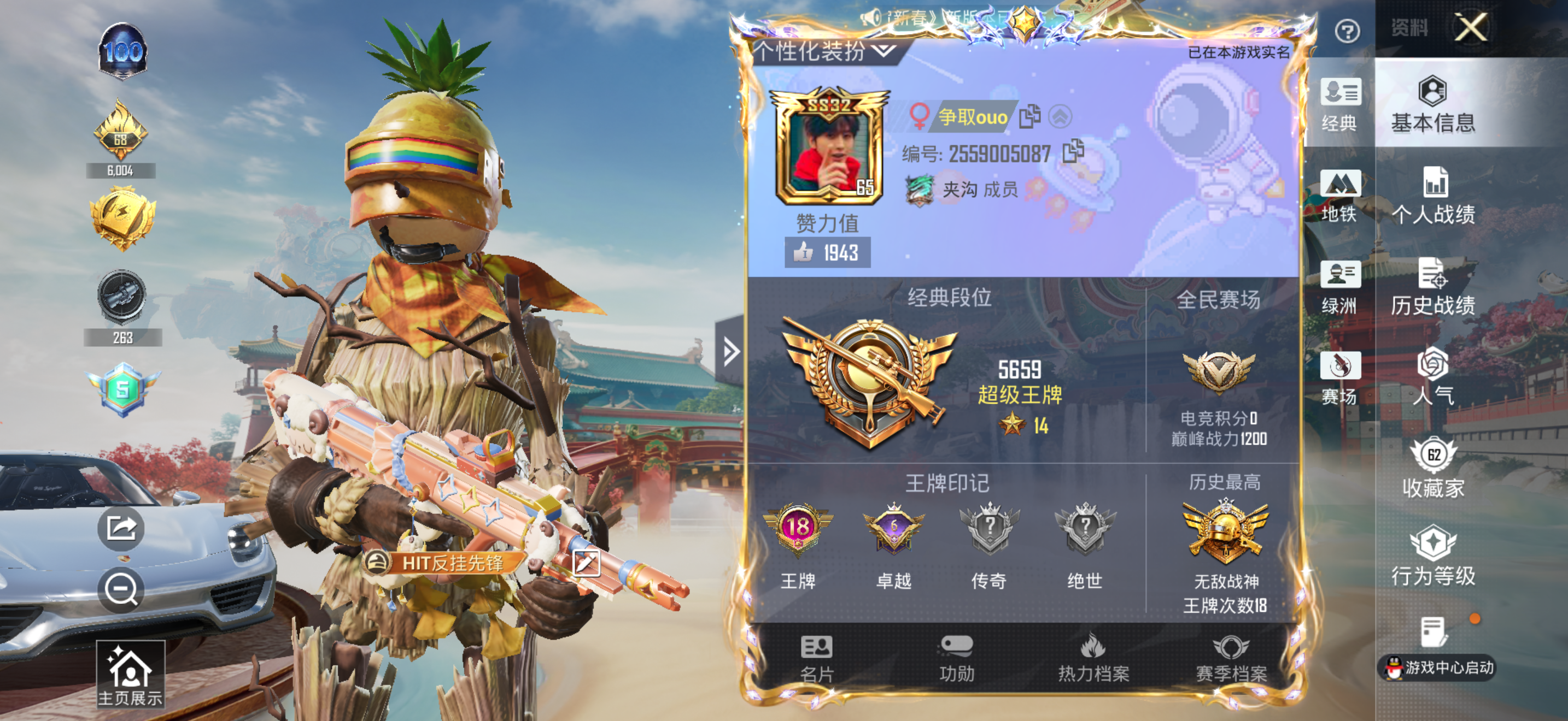 HPCMW452911和平精英账号详情图2