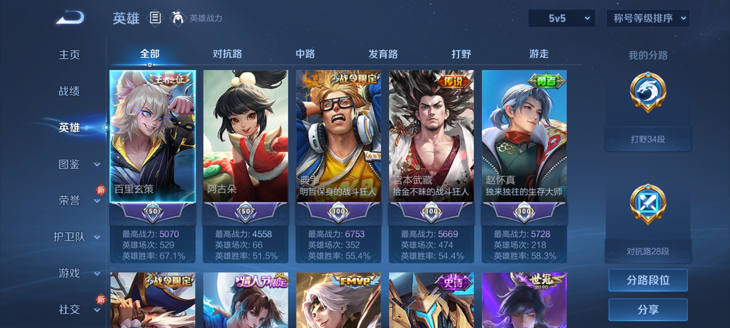 WZCMW4100175王者荣耀账号详情图3