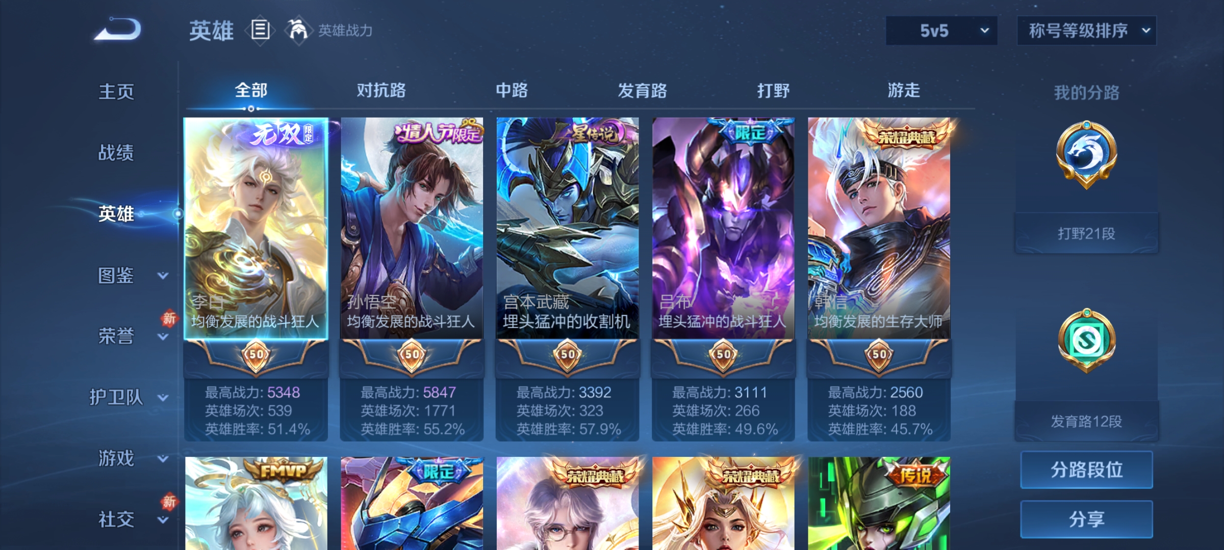 WZCMW4127704王者荣耀账号详情图3