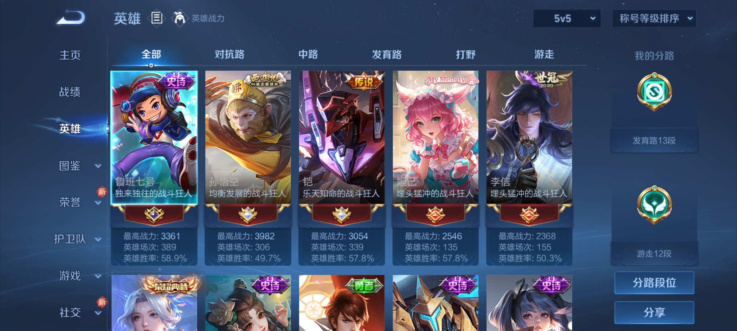 WZCMW4150050王者荣耀账号详情图3