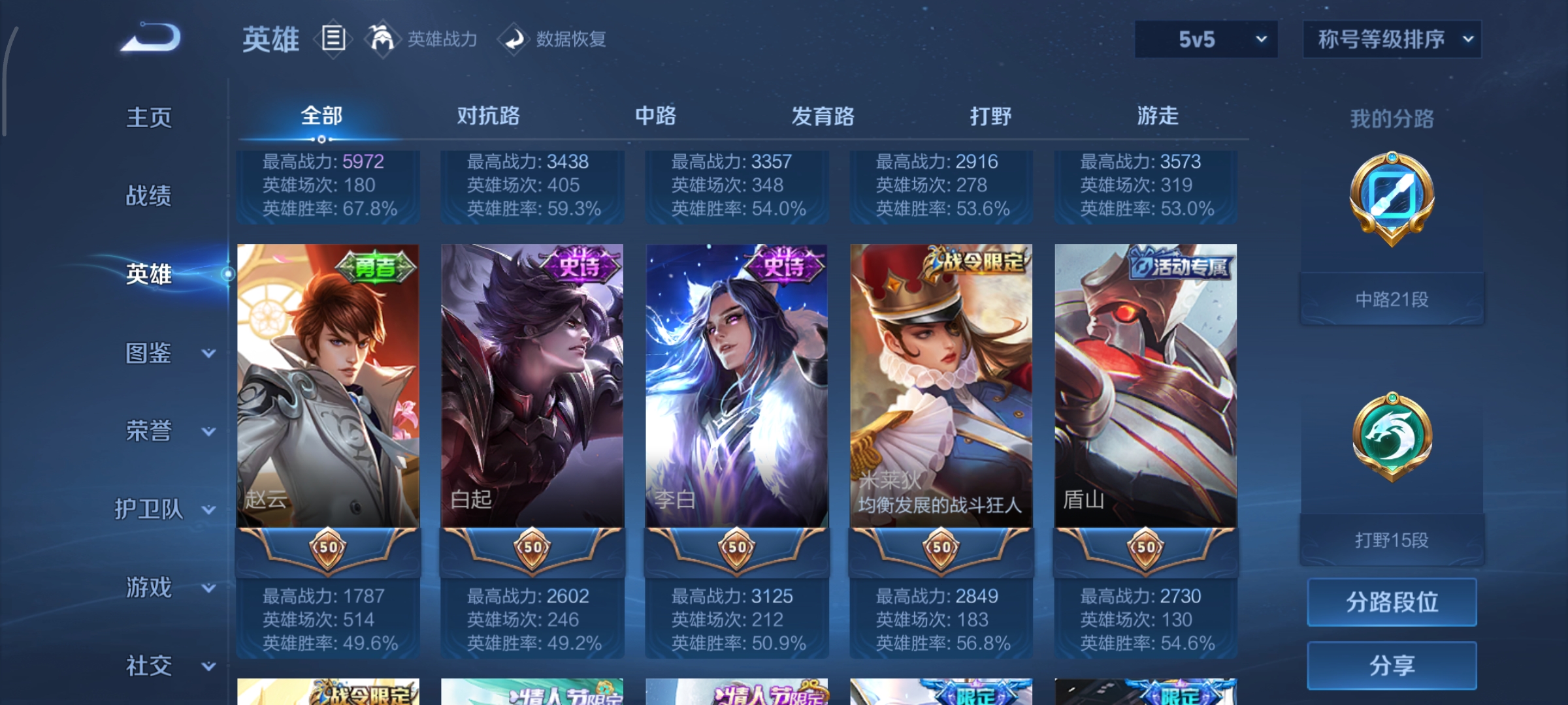 WZCMW3443121王者荣耀账号详情图4