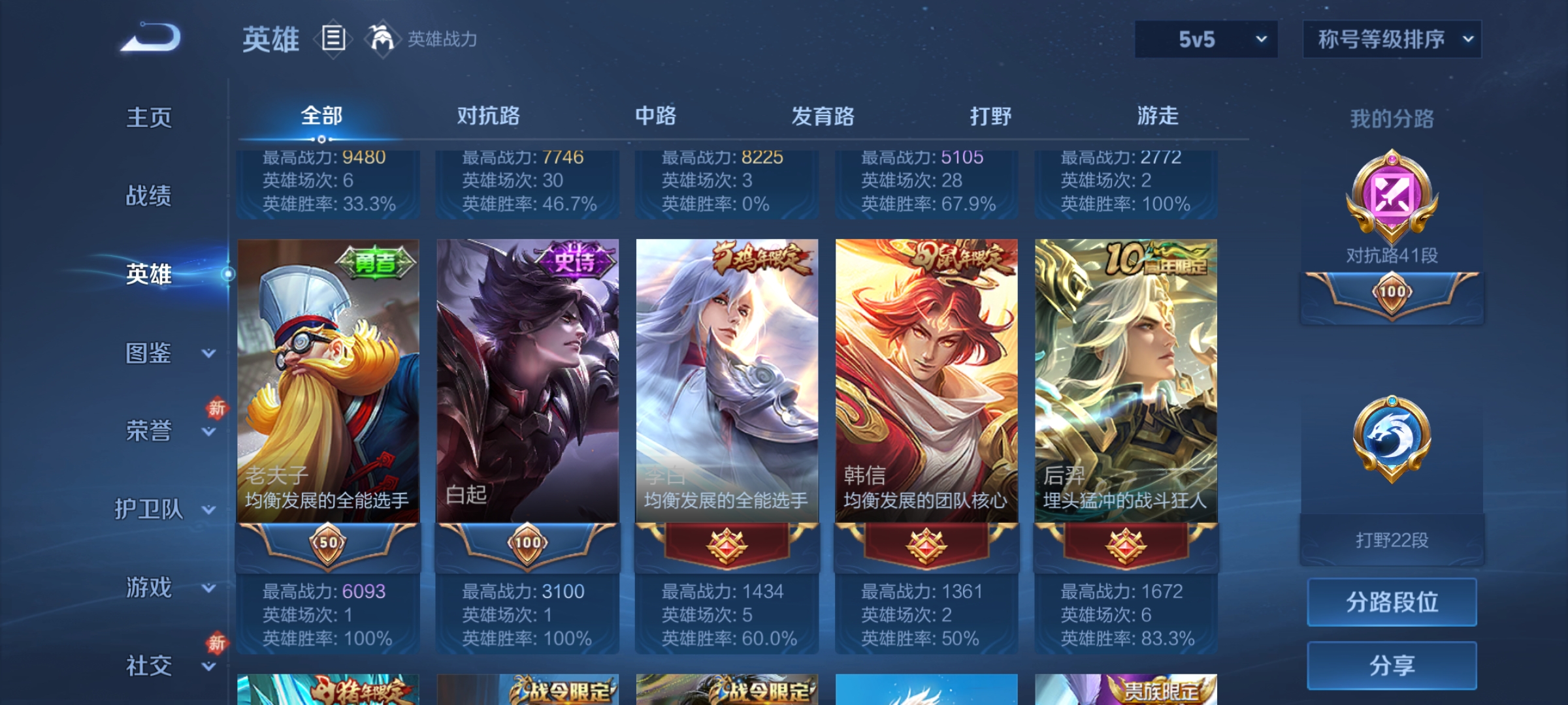 WZCMW4155925王者荣耀账号详情图4