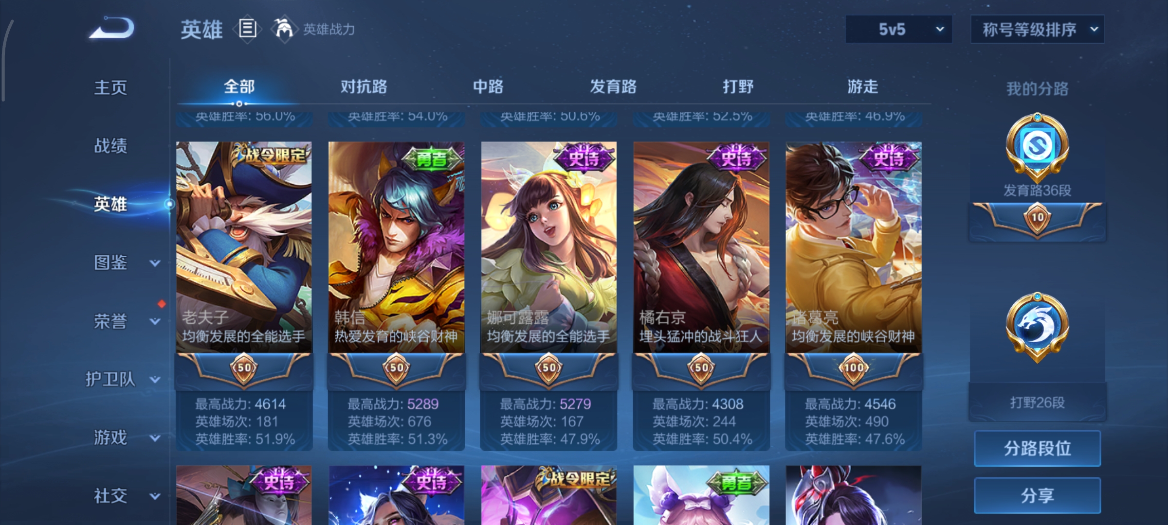 WZCMW46193王者荣耀账号详情图5