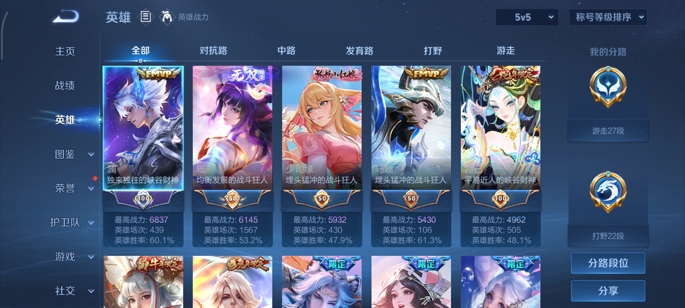 WZCMW3383187王者荣耀账号详情图3