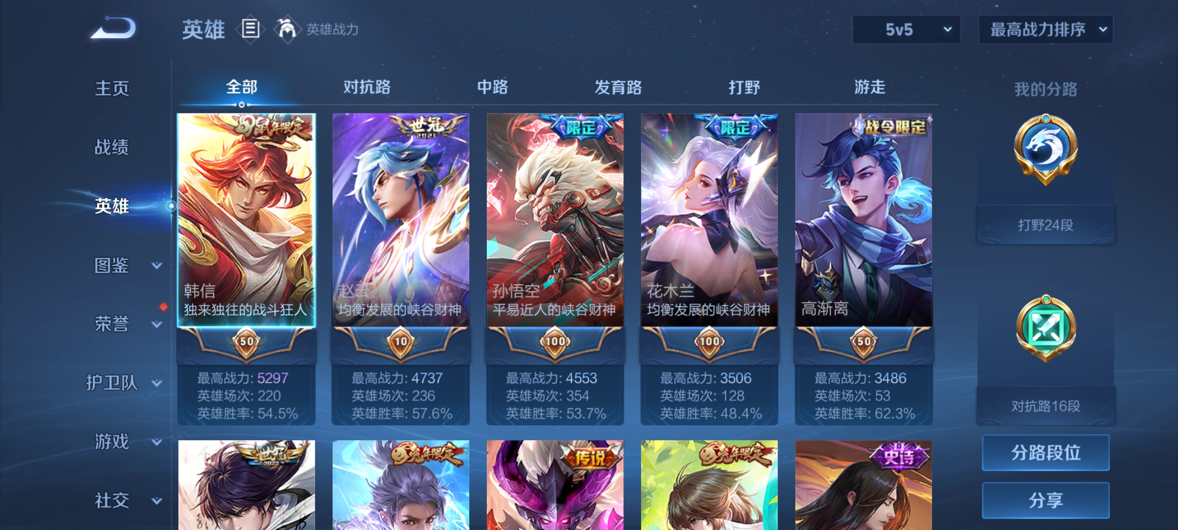 WZCMW3287571王者荣耀账号详情图3