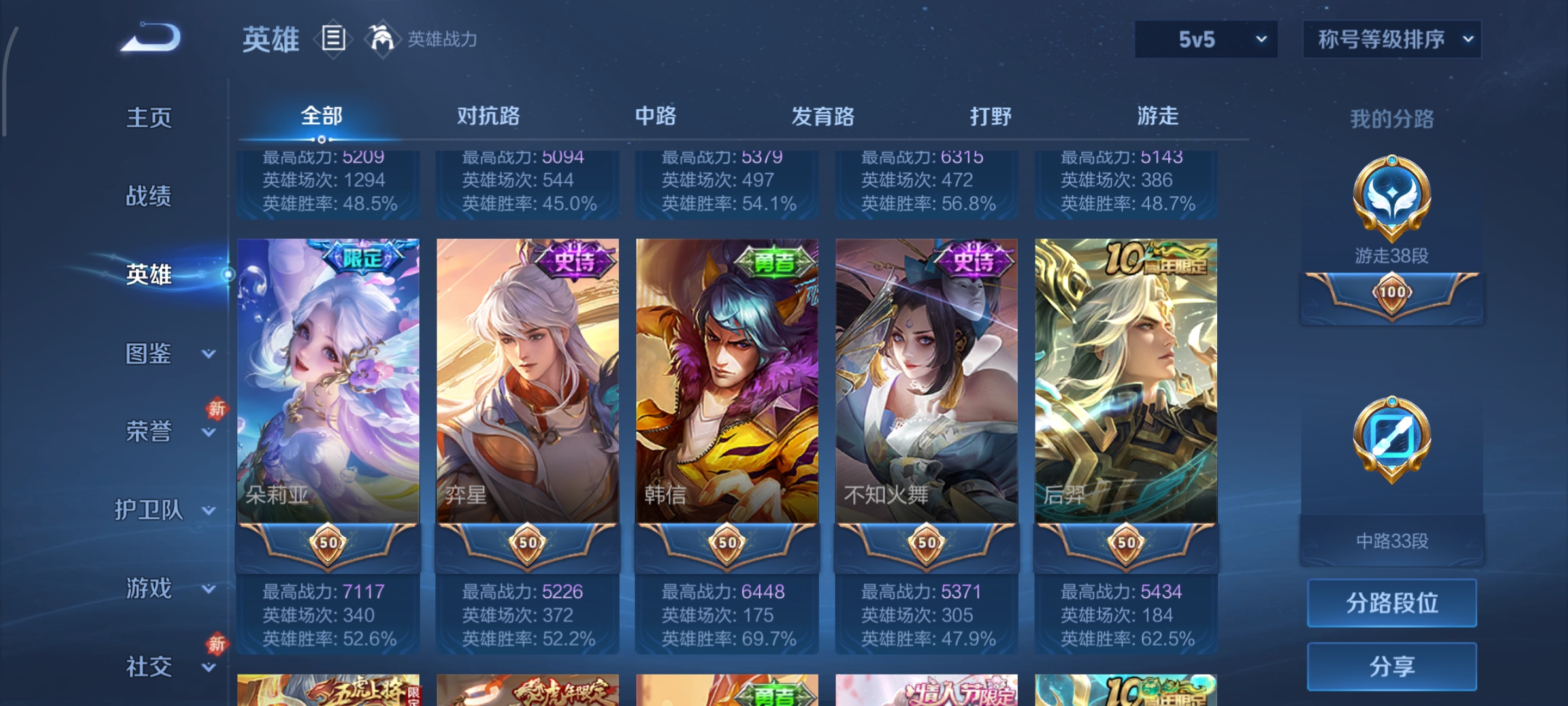 WZCMW497128王者荣耀账号详情图5