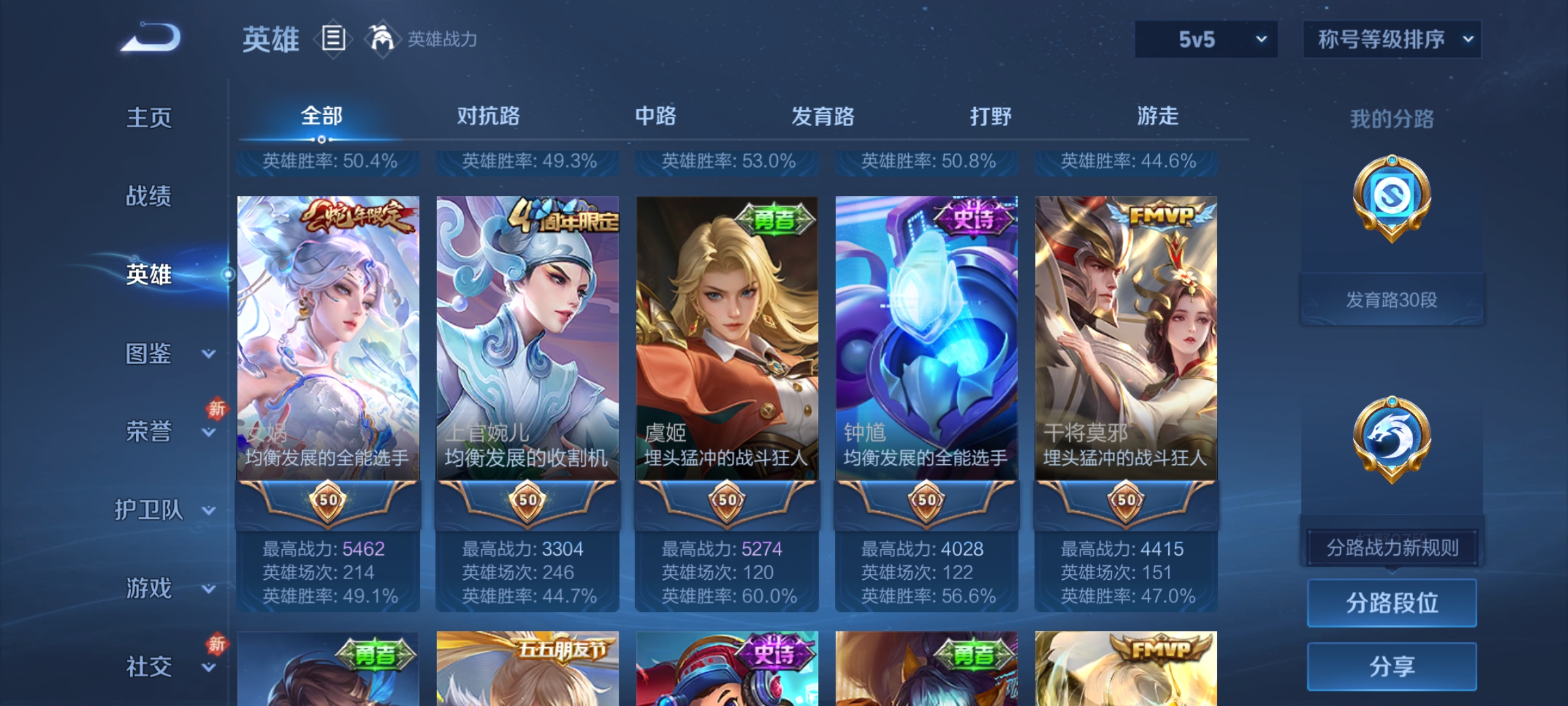 WZCMW4160613王者荣耀账号详情图4