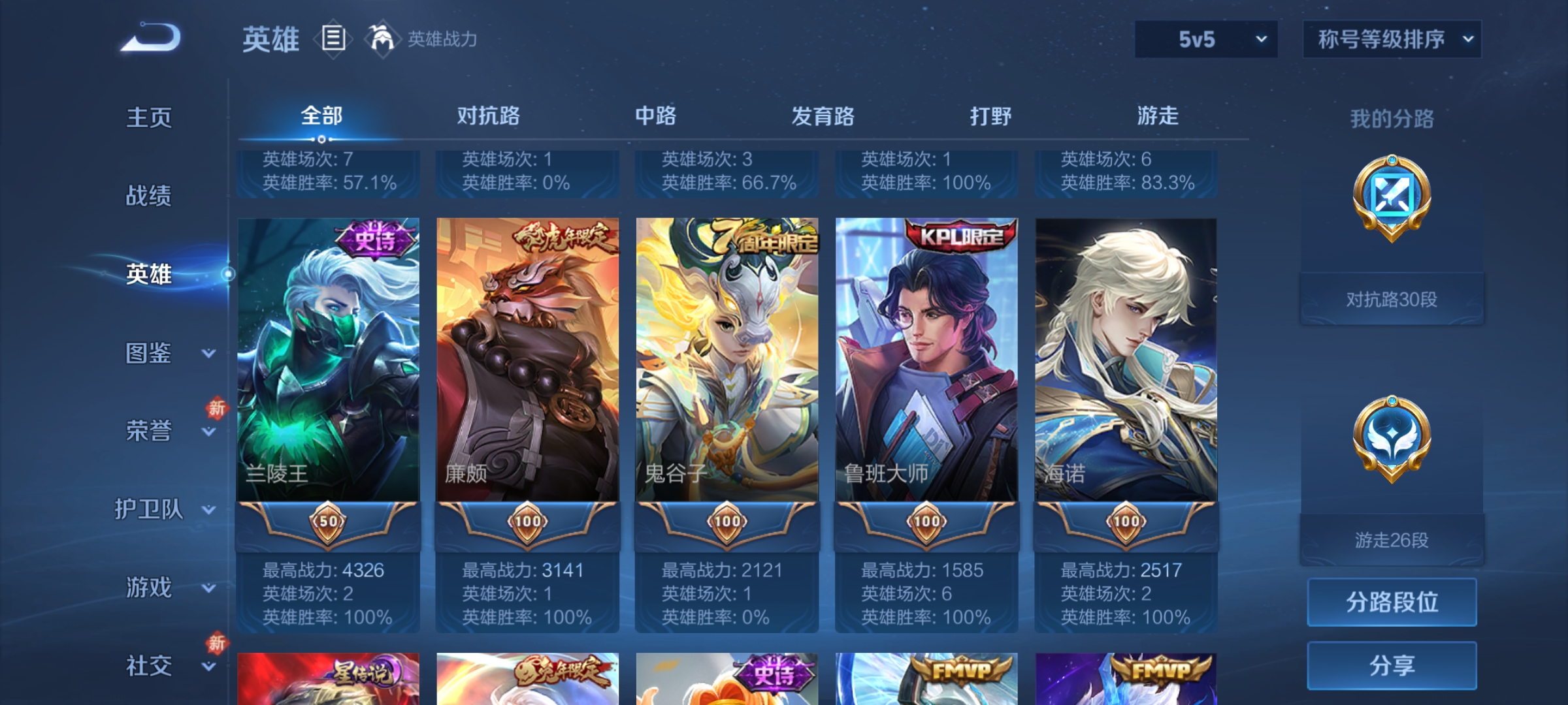 WZCMW4158463王者荣耀账号详情图4