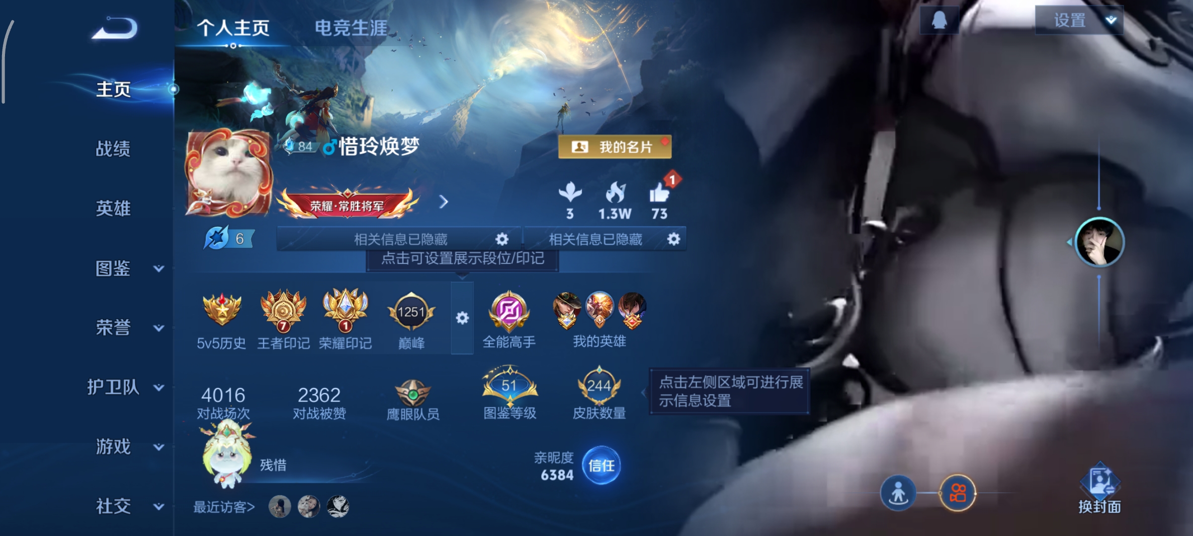 王者荣耀账号安卓QQ125英雄-244皮肤-弑枪猎影，怪盗基德,黑崎一护，11传说，云鹰飞将,妄想实况,末日机甲(孙尚香