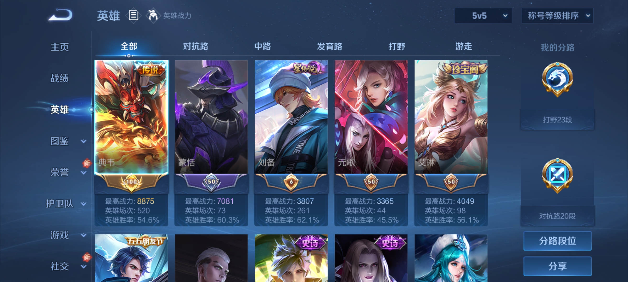 WZCMW4101587王者荣耀账号详情图3