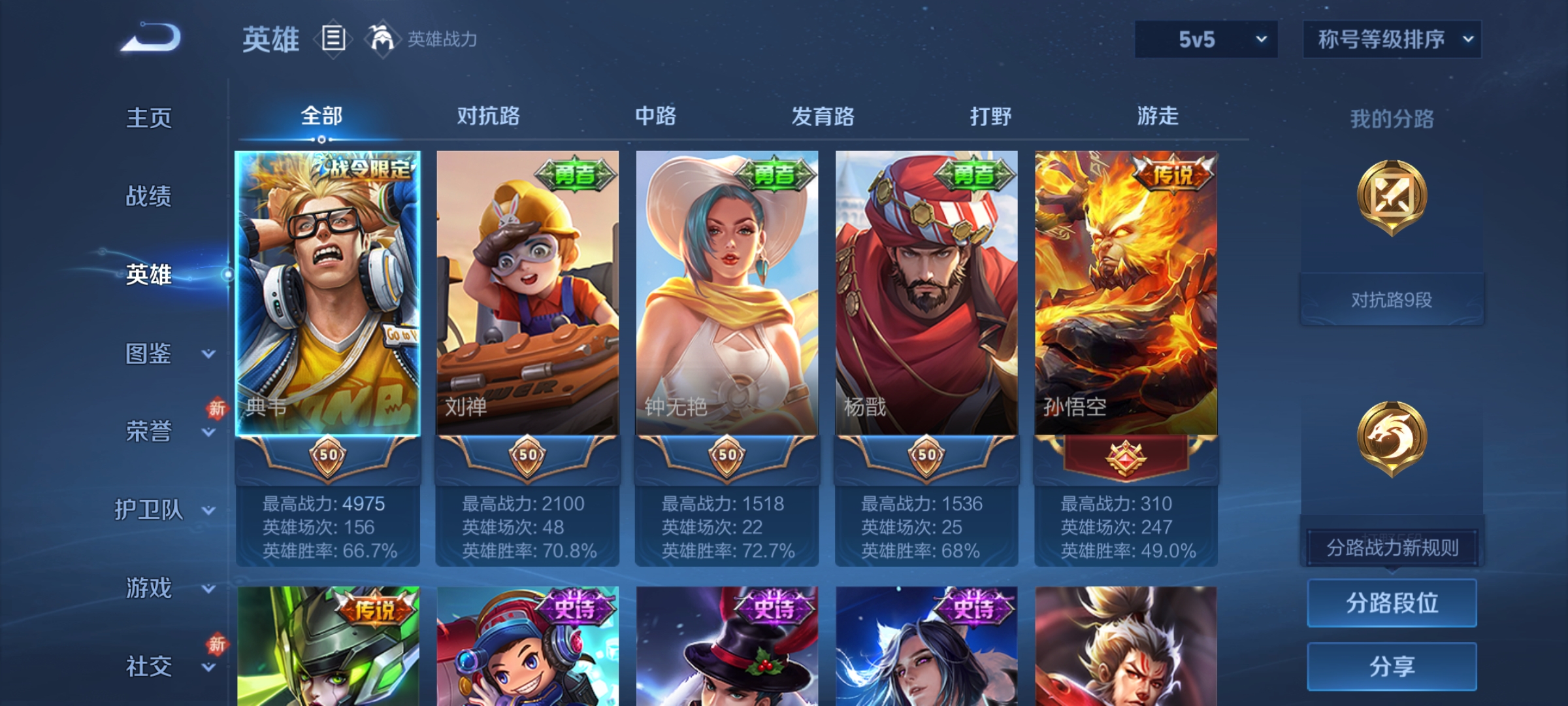 WZCMW4151149王者荣耀账号详情图3