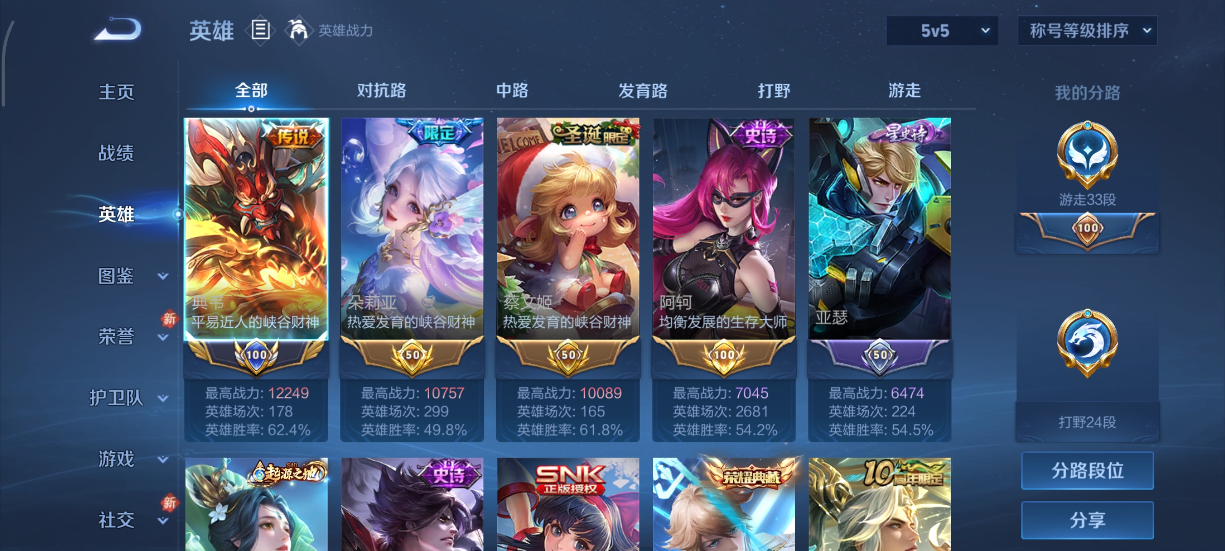 WZCMW485309王者荣耀账号详情图3