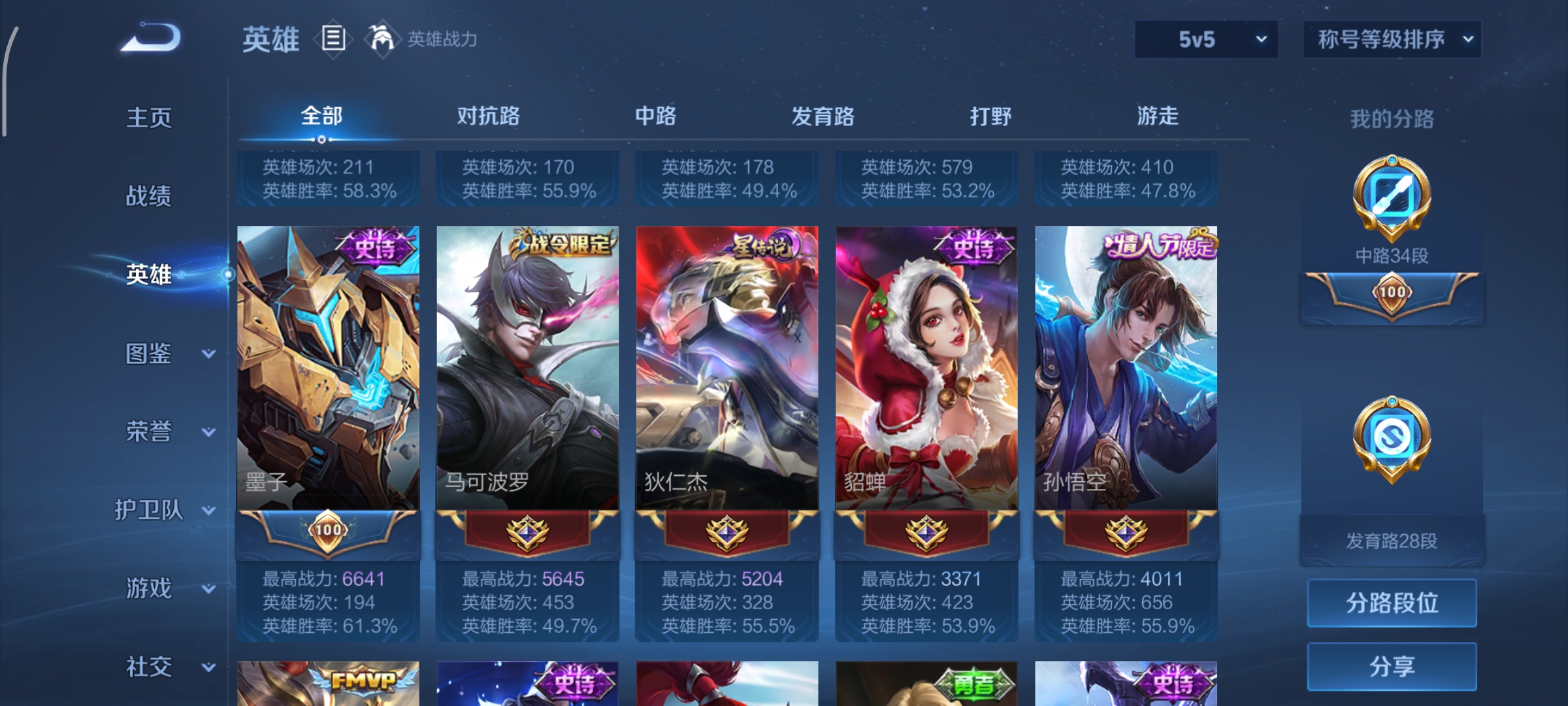 WZCMW470992王者荣耀账号详情图5