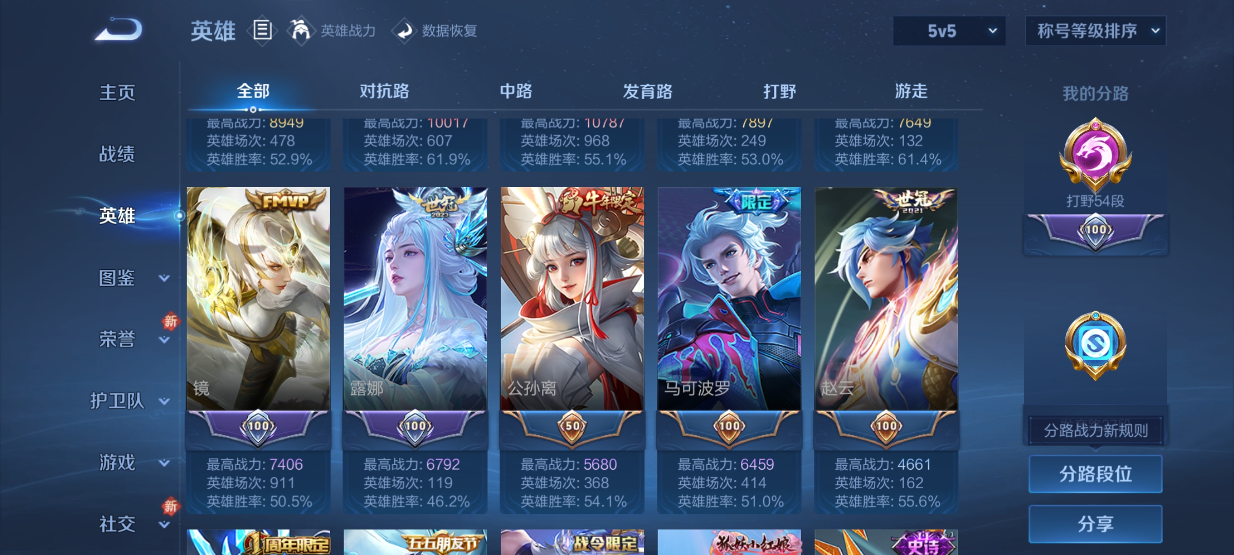 WZCMW4150038王者荣耀账号详情图4