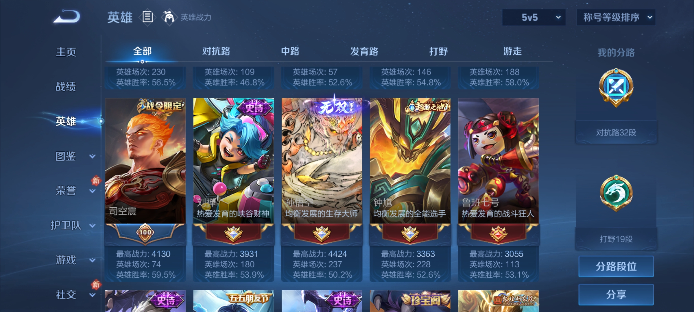 WZCMW4160591王者荣耀账号详情图5