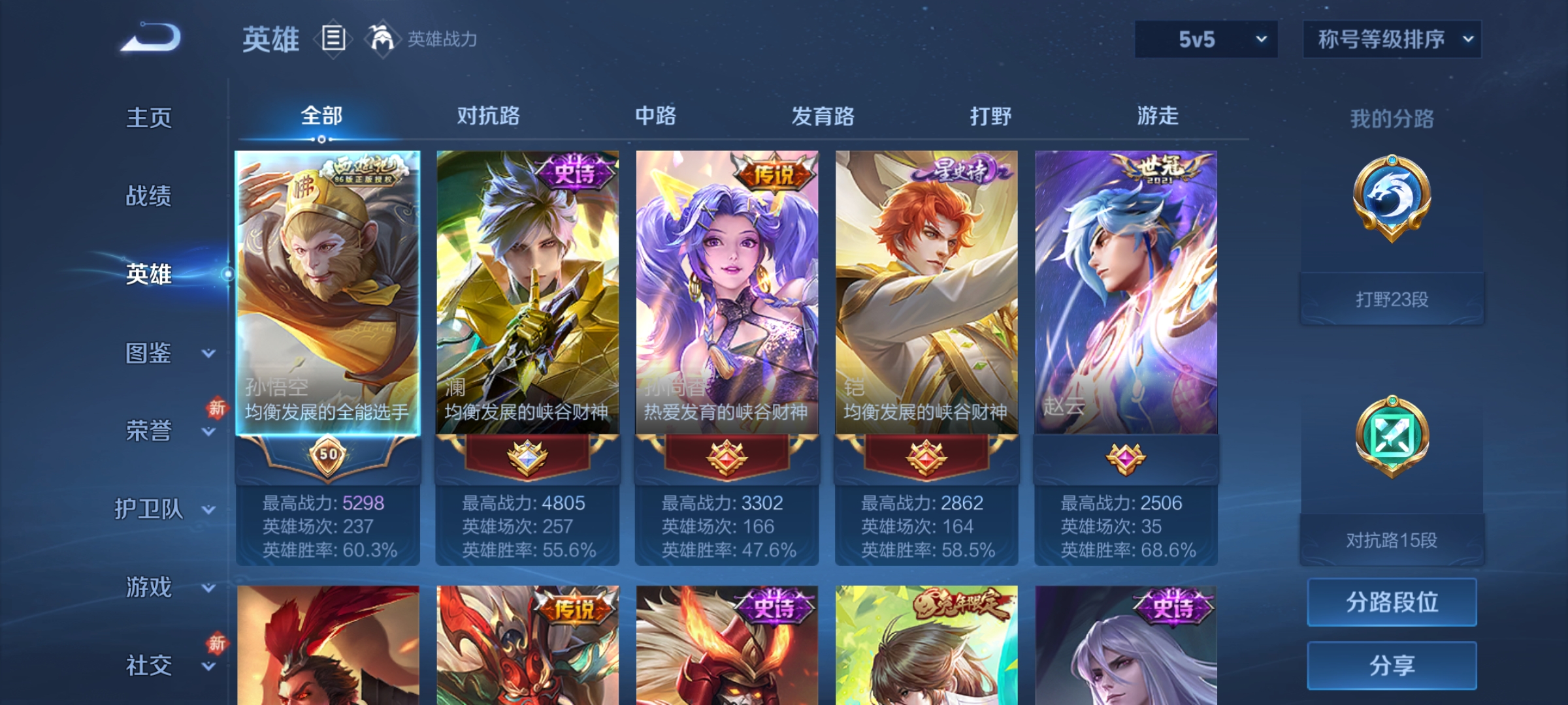 WZCMW4103142王者荣耀账号详情图3