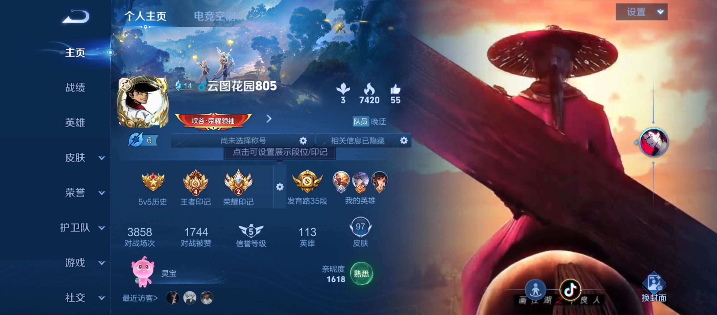 WZQM3184053王者荣耀账号详情图2