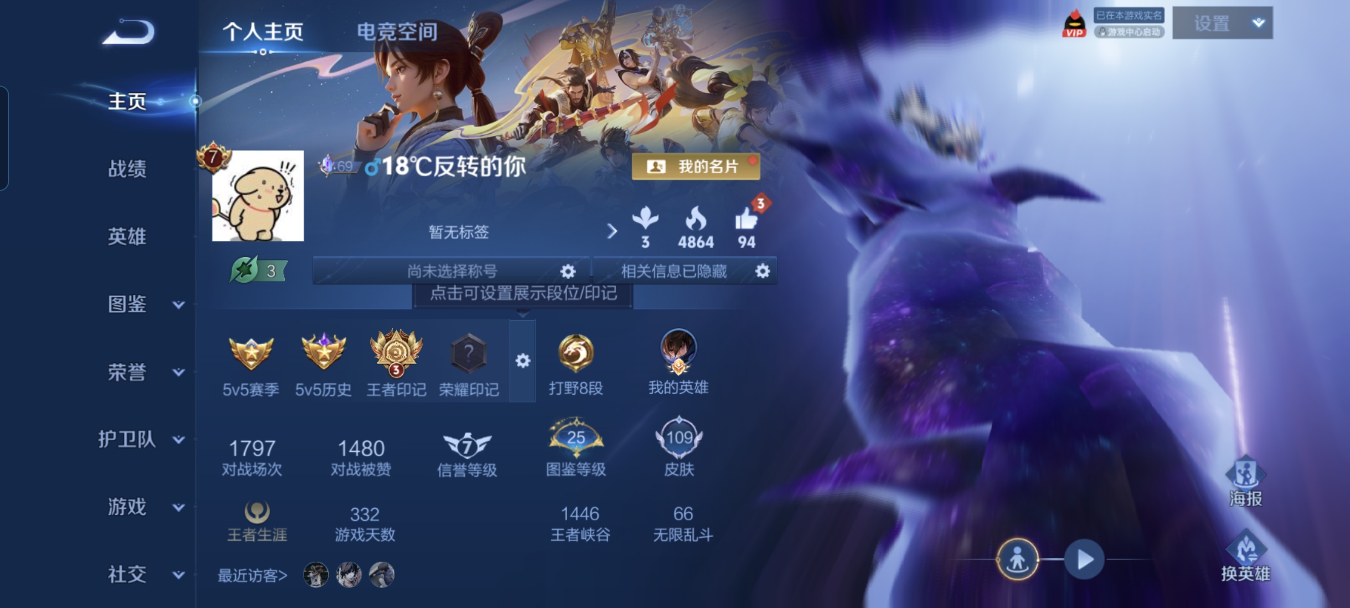 WZCMW3249019王者荣耀账号详情图1