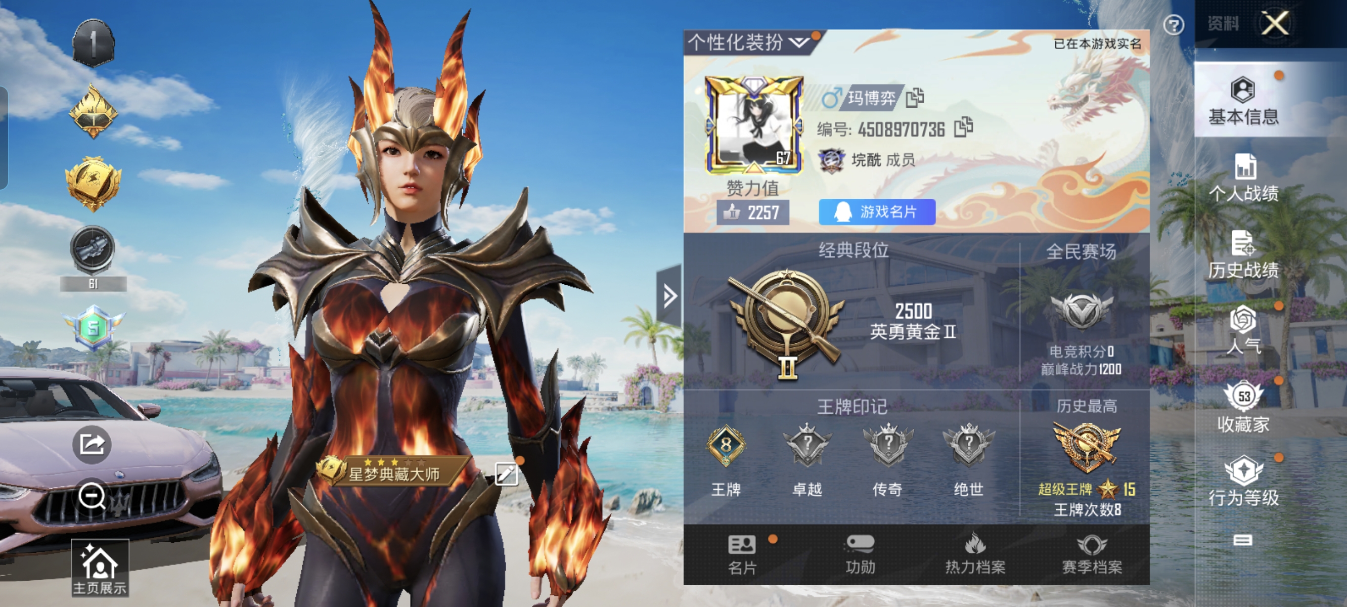 HPCMW3312829和平精英账号详情图1