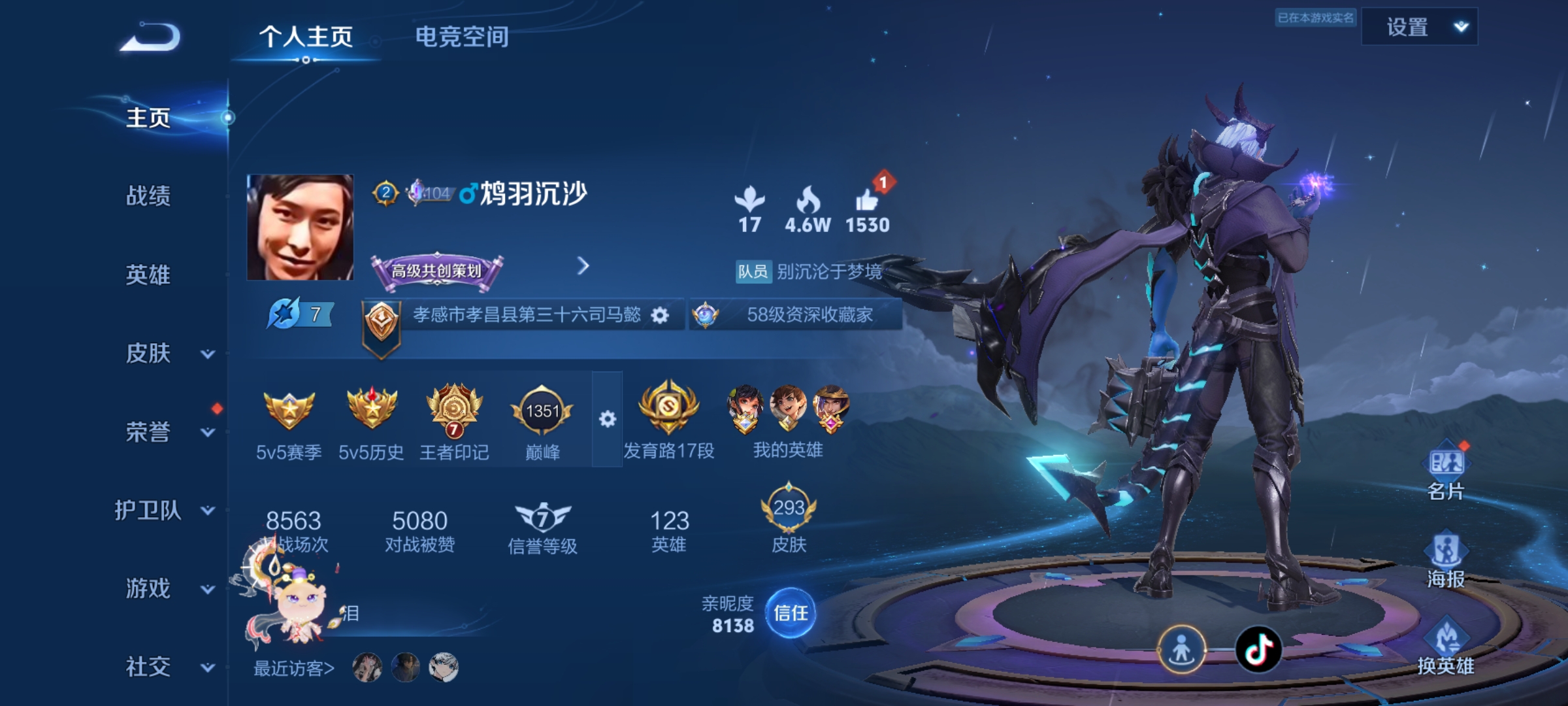 WZQM3184775王者荣耀账号详情图2
