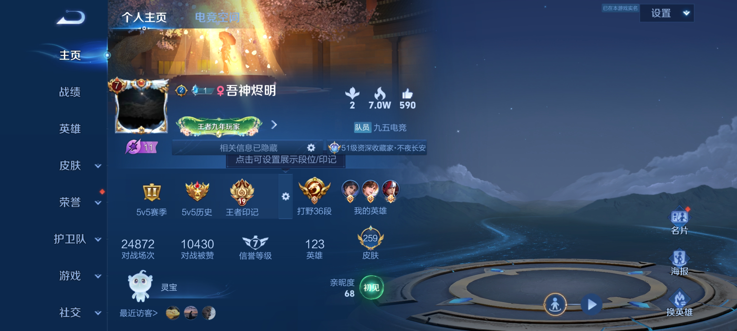 WZQM3184441王者荣耀账号详情图2