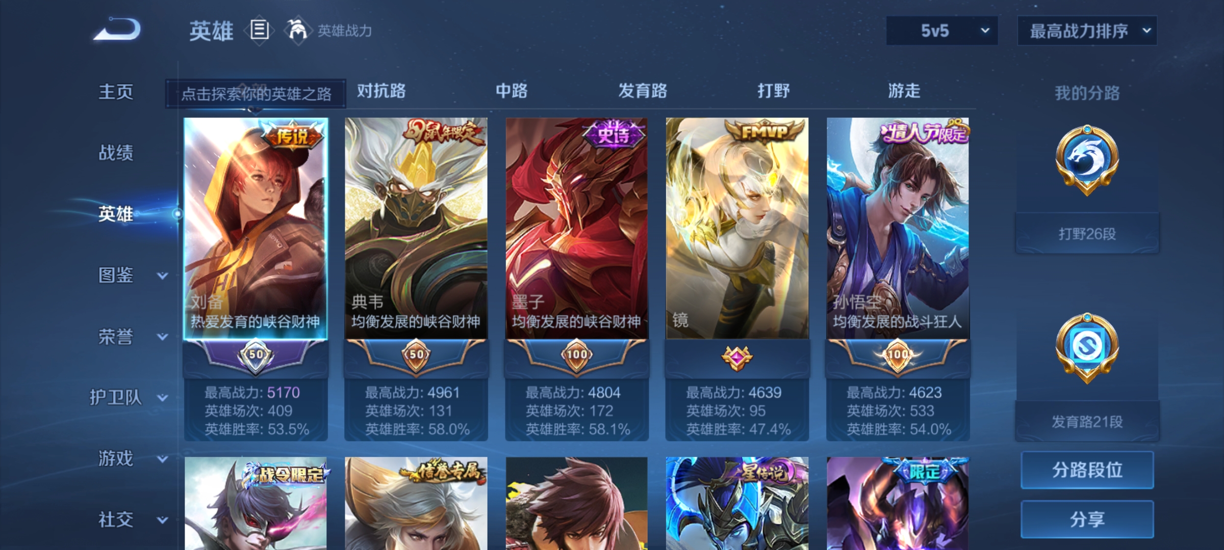 WZQM3192622王者荣耀账号详情图5