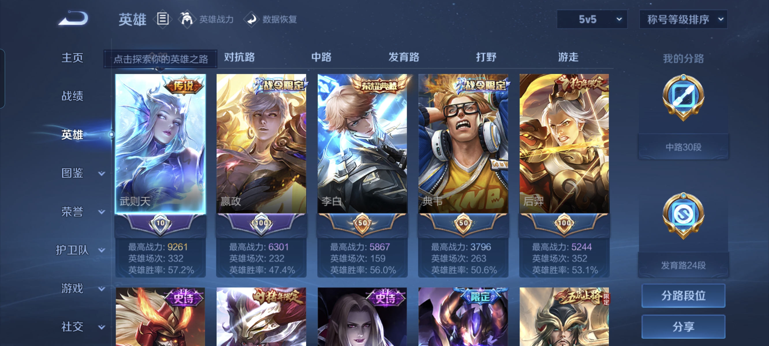 WZCMW3250054王者荣耀账号详情图3